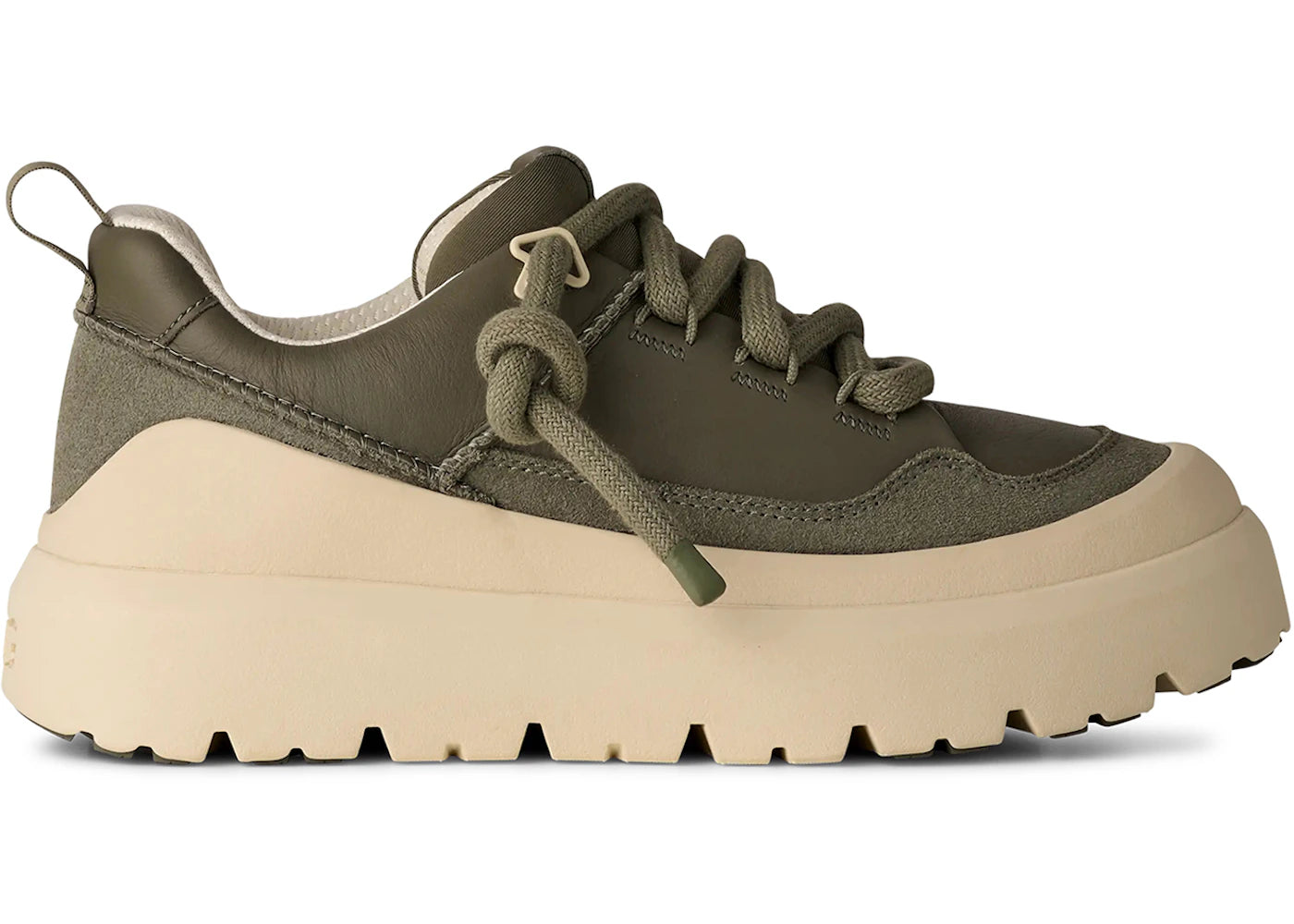 ugg heritage utility sneaker moss green buffed