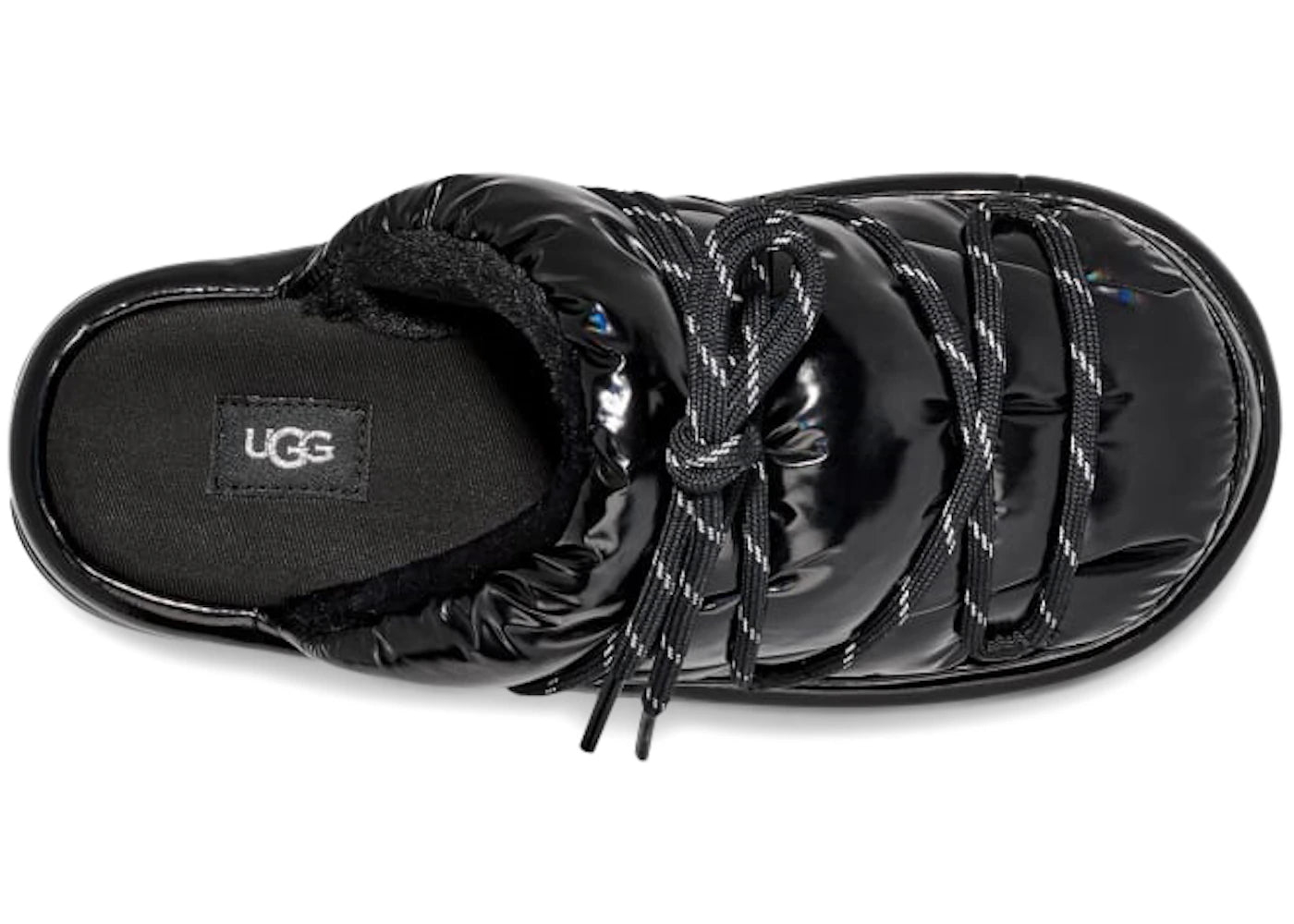 ugg hi shine spaceslider slide black (women's)