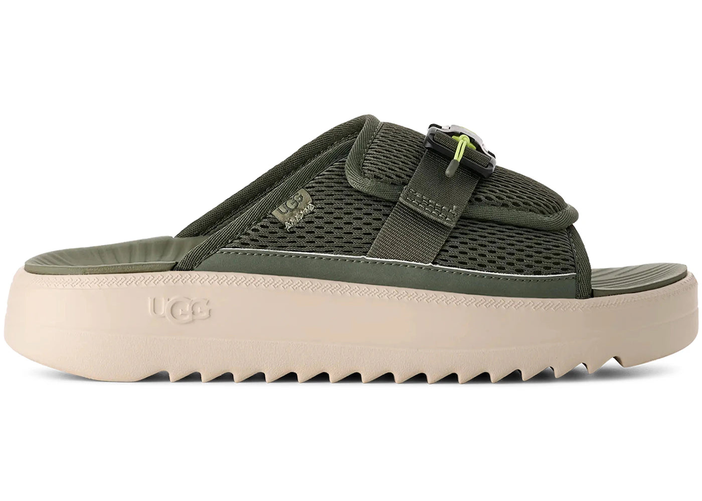 ugg maxxer slide 2.0 woodland green