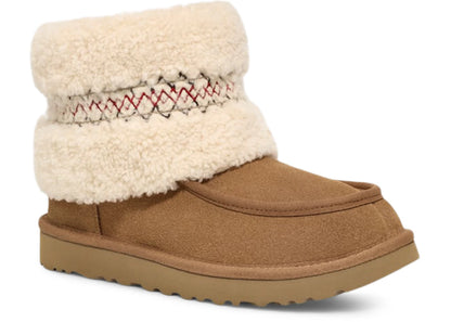ugg mini heritage braid chestnut (women's)