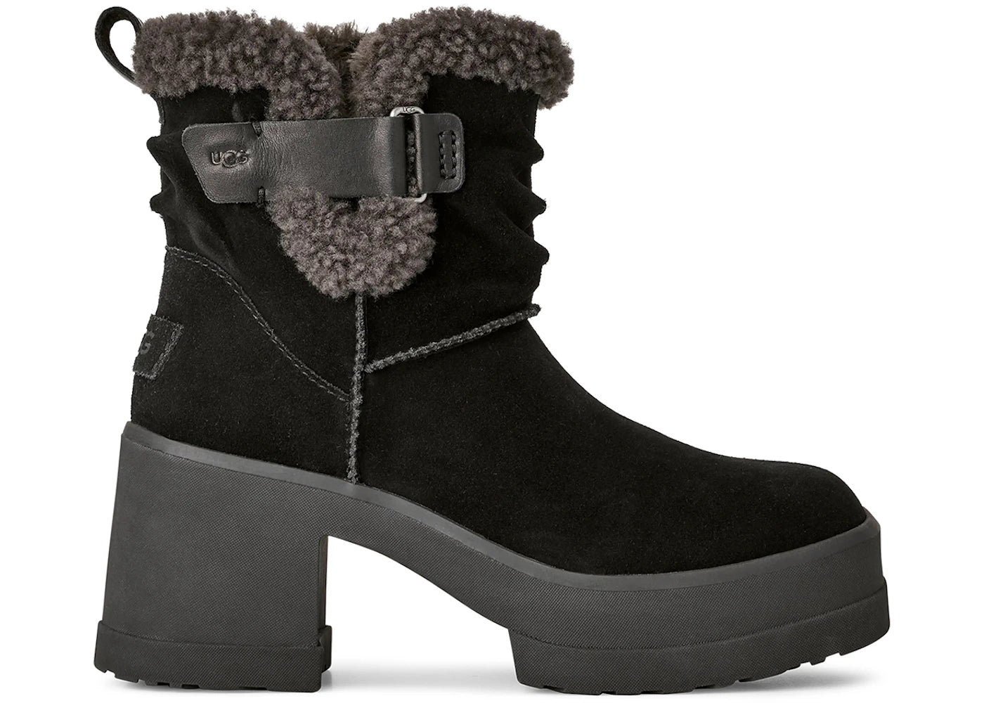 ugg moxy pull on boot black (women's)