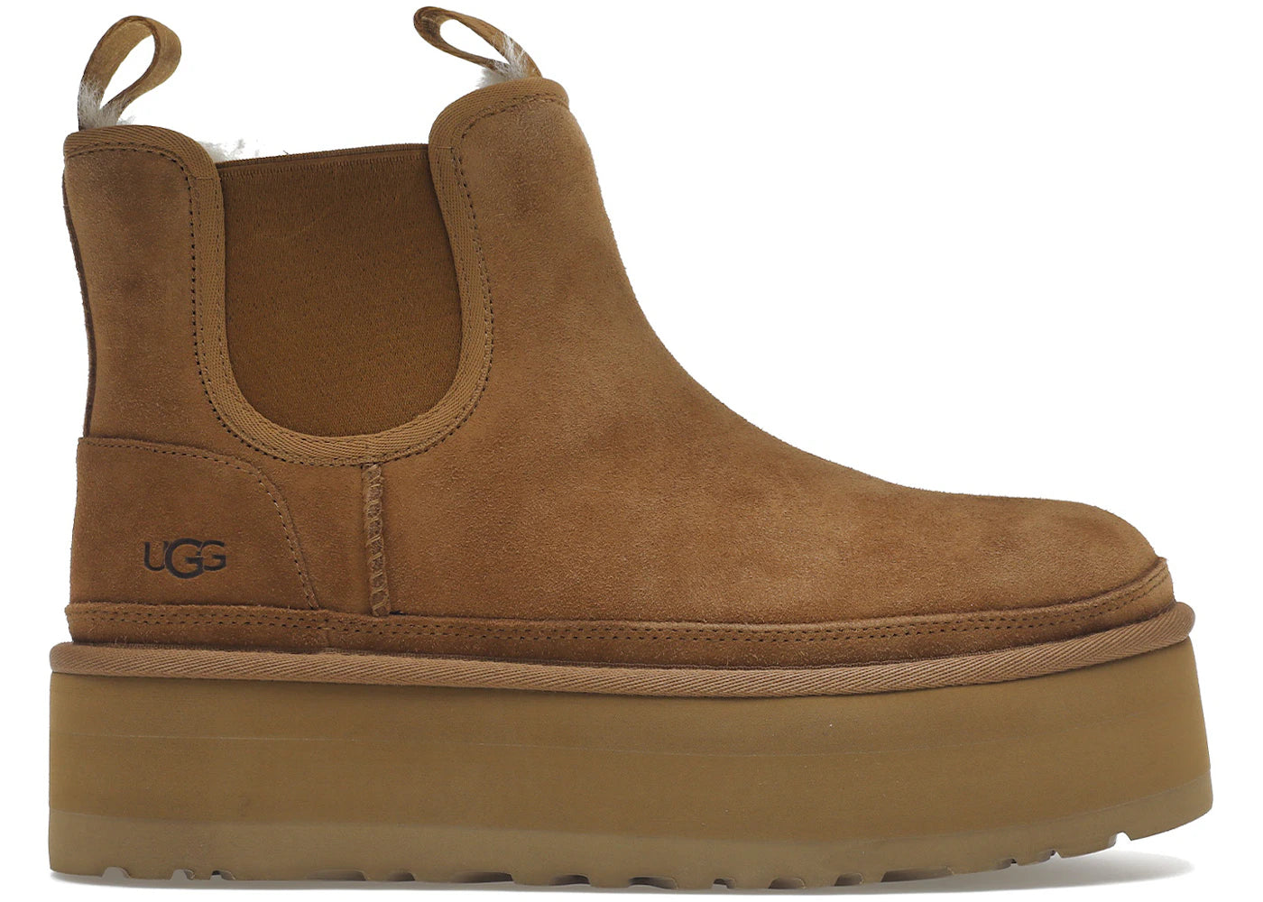 ugg neumel platform chelsea boot chestnut (women's)