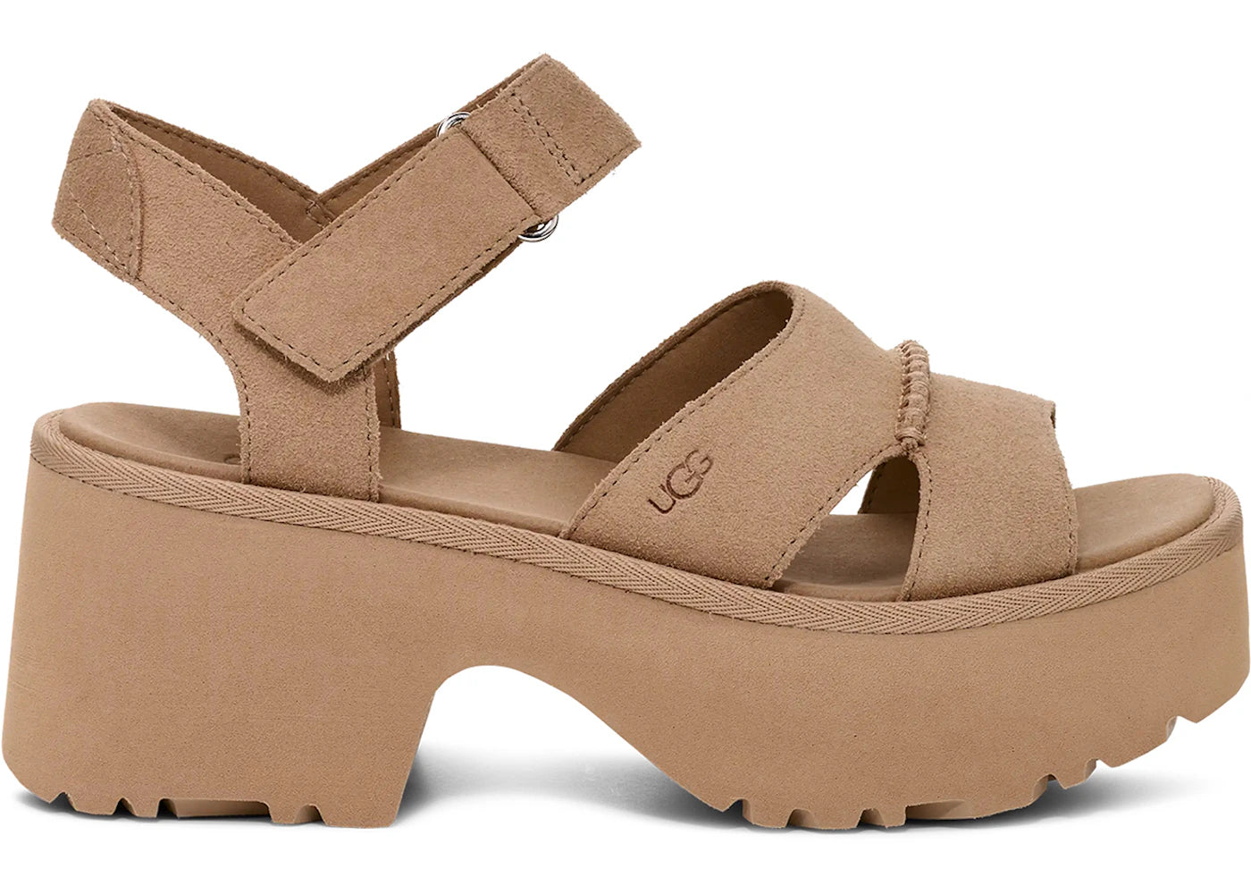 ugg new heights ankle strap sandal mustard seed (women's)