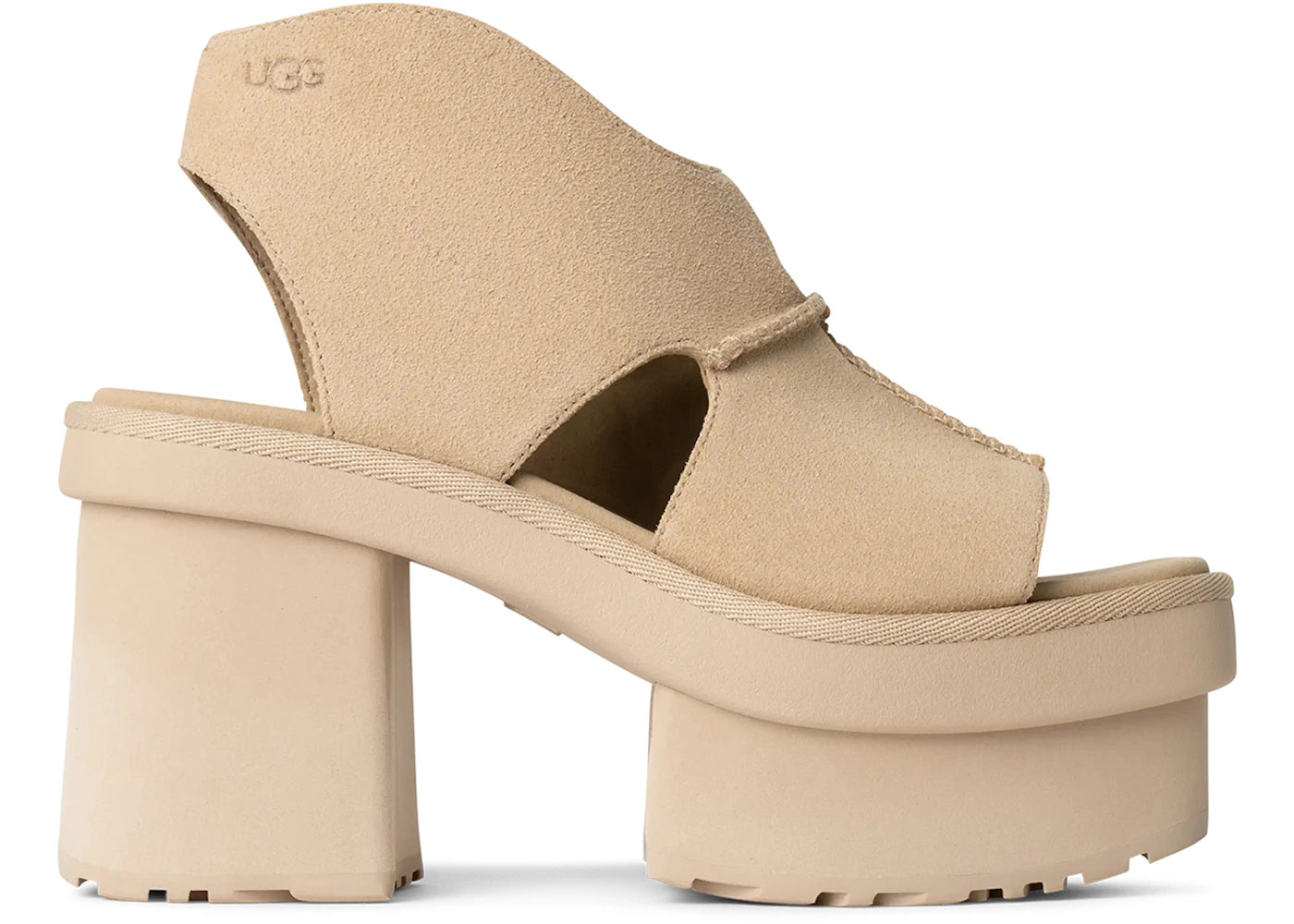 ugg new heights platform sandal mustard seed (women's)
