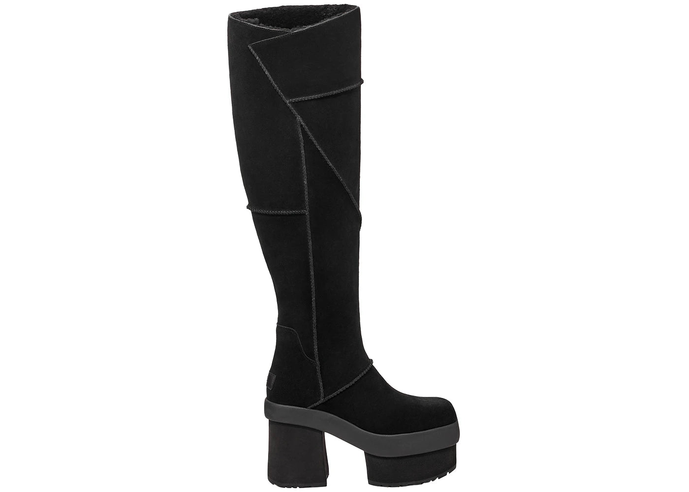 ugg new heights platform xtra boot black (women's)
