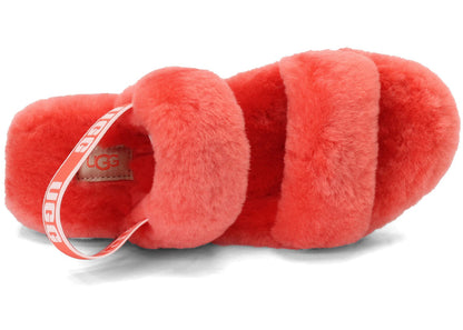 ugg oh yeah slide pop coral (women's)