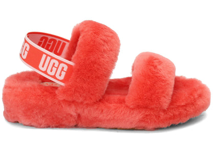ugg oh yeah slide pop coral (women's)