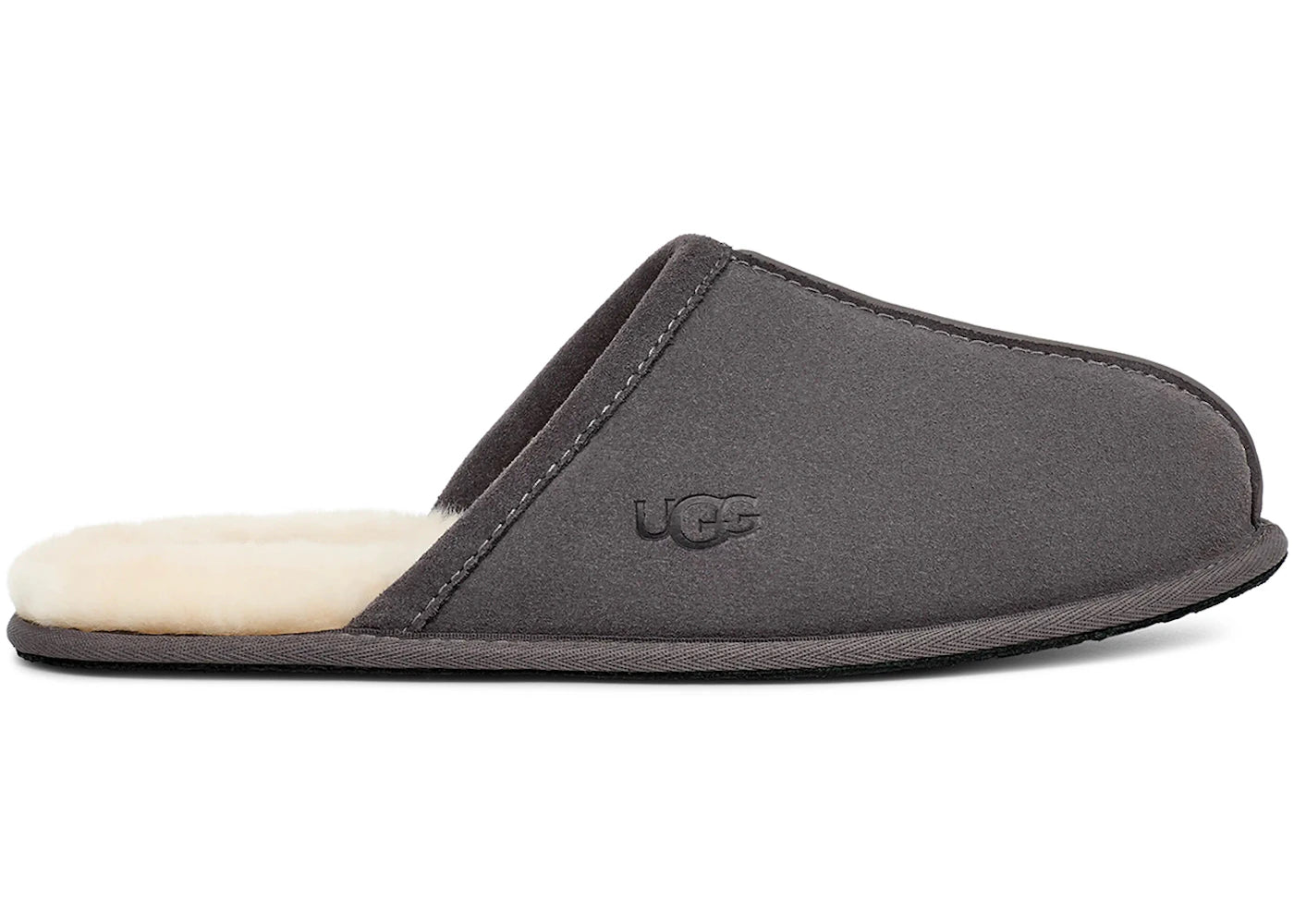 ugg scuff slipper dark grey