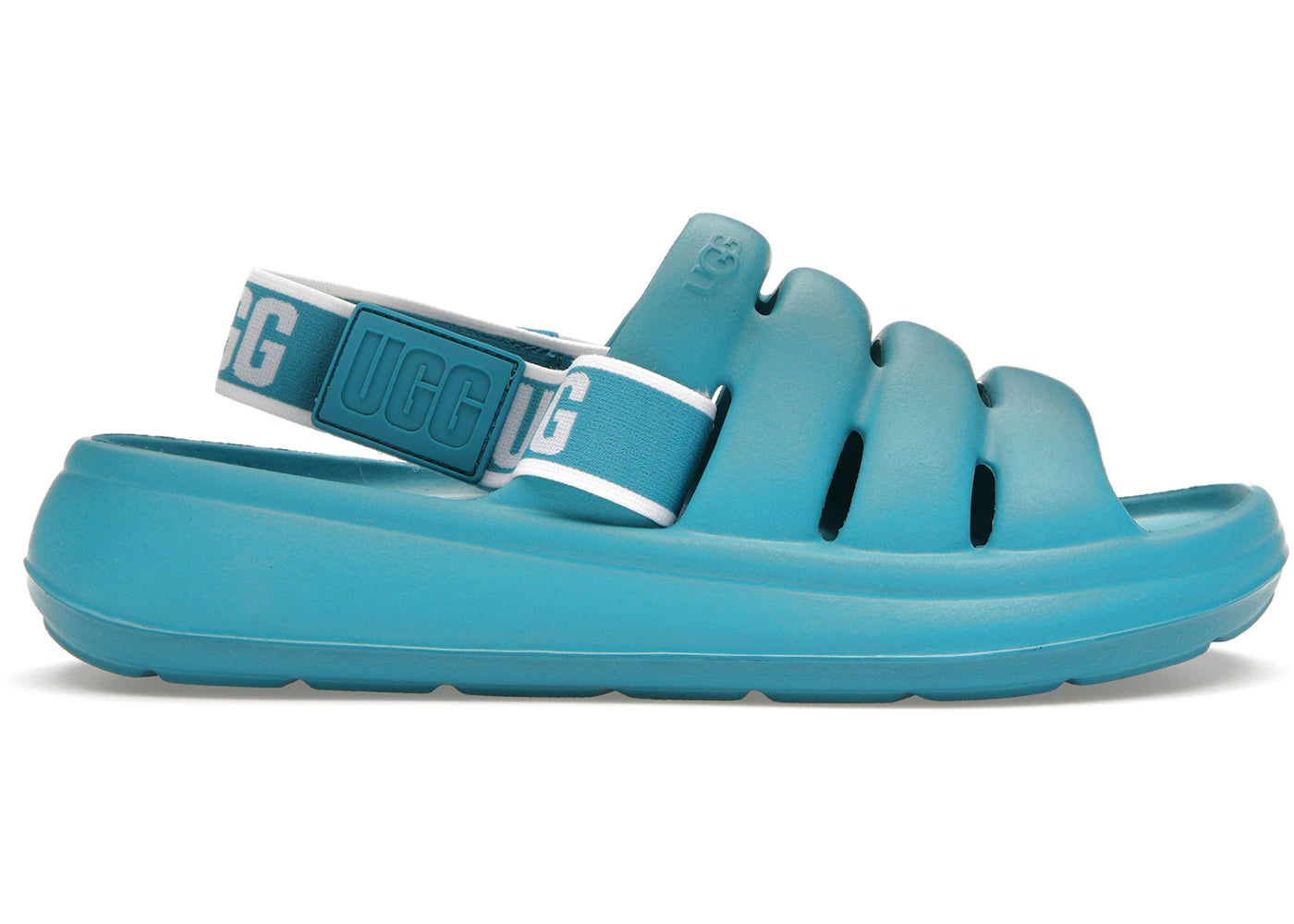 ugg sport yeah slide tidal wave blue (women's)
