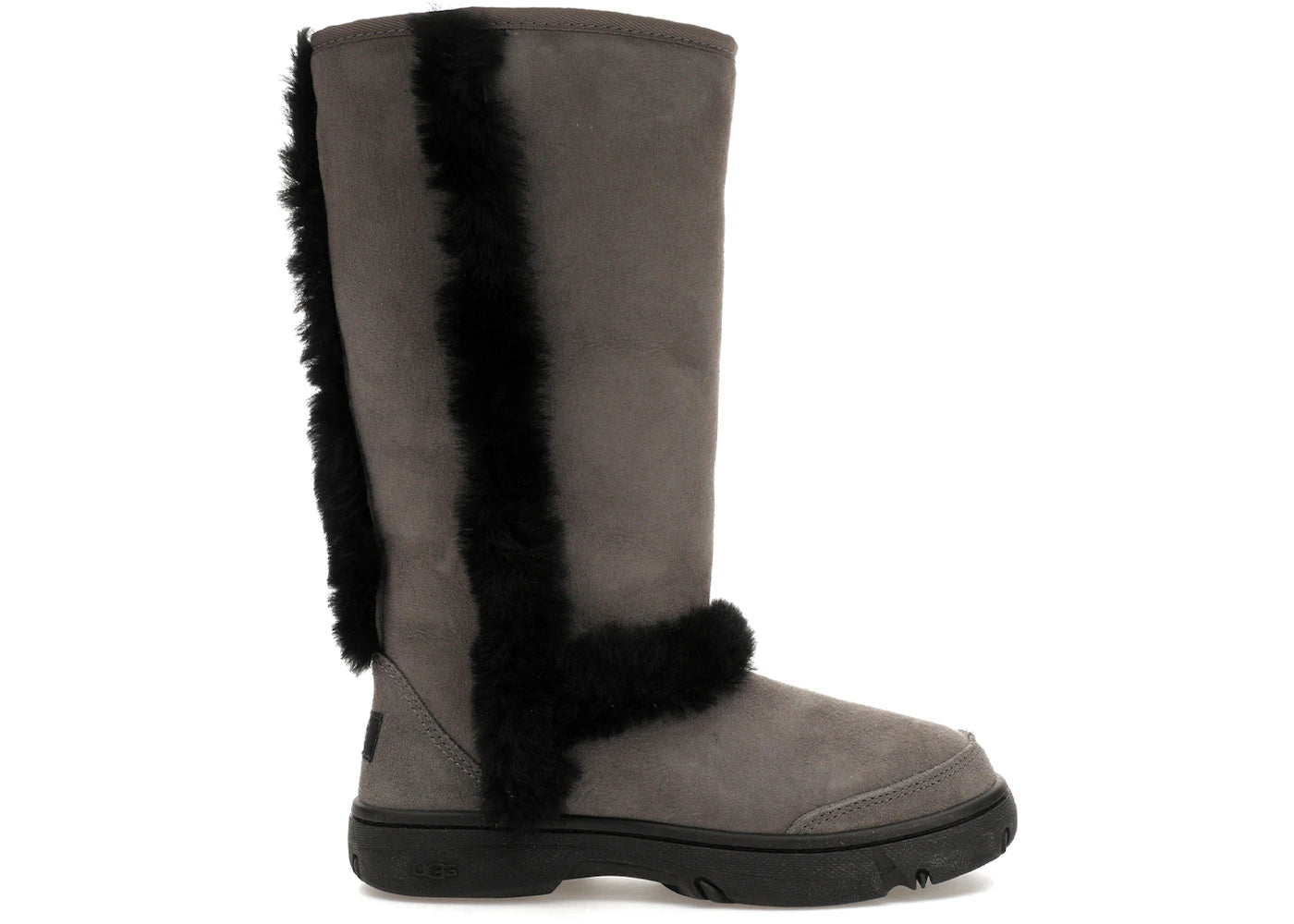 ugg sunburst tall boot grey black (women's)