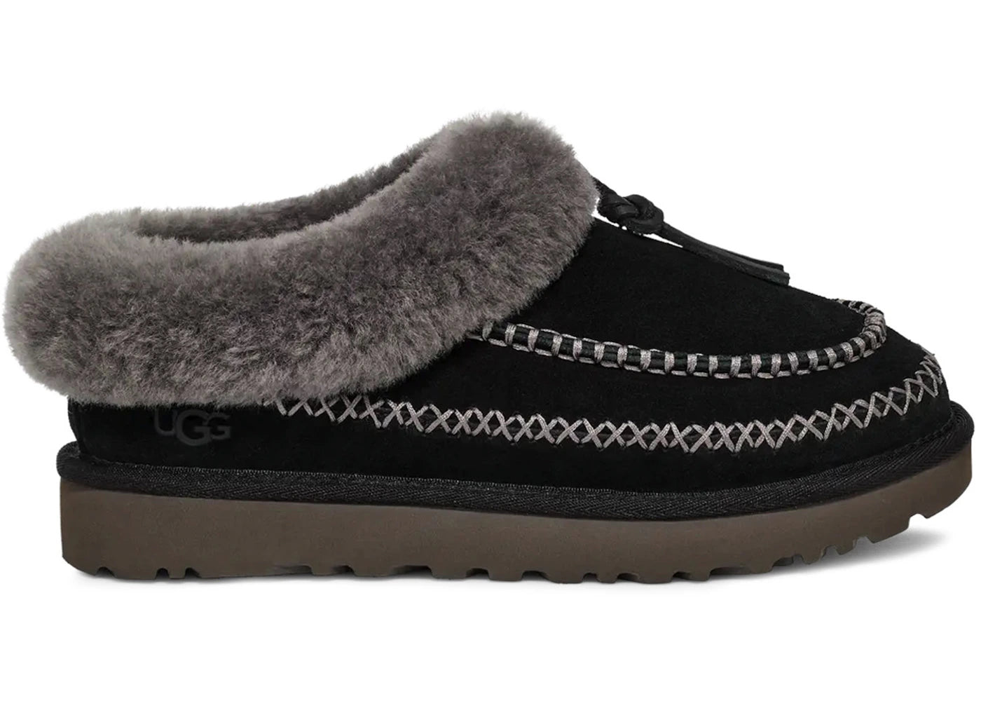 ugg tasman alpine slipper black (women's)