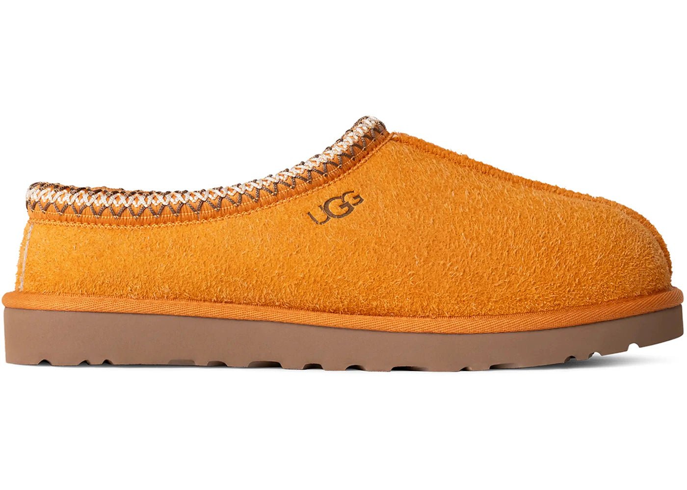 ugg tasman shaggy suede slipper dark apricot
