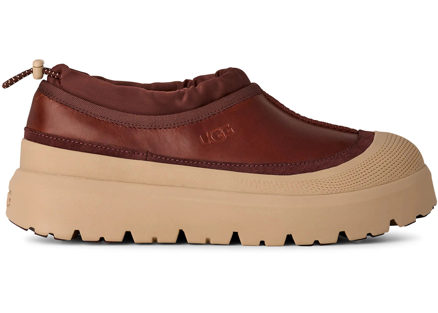 ugg tasman weather hybrid slipper cordovan white pepper