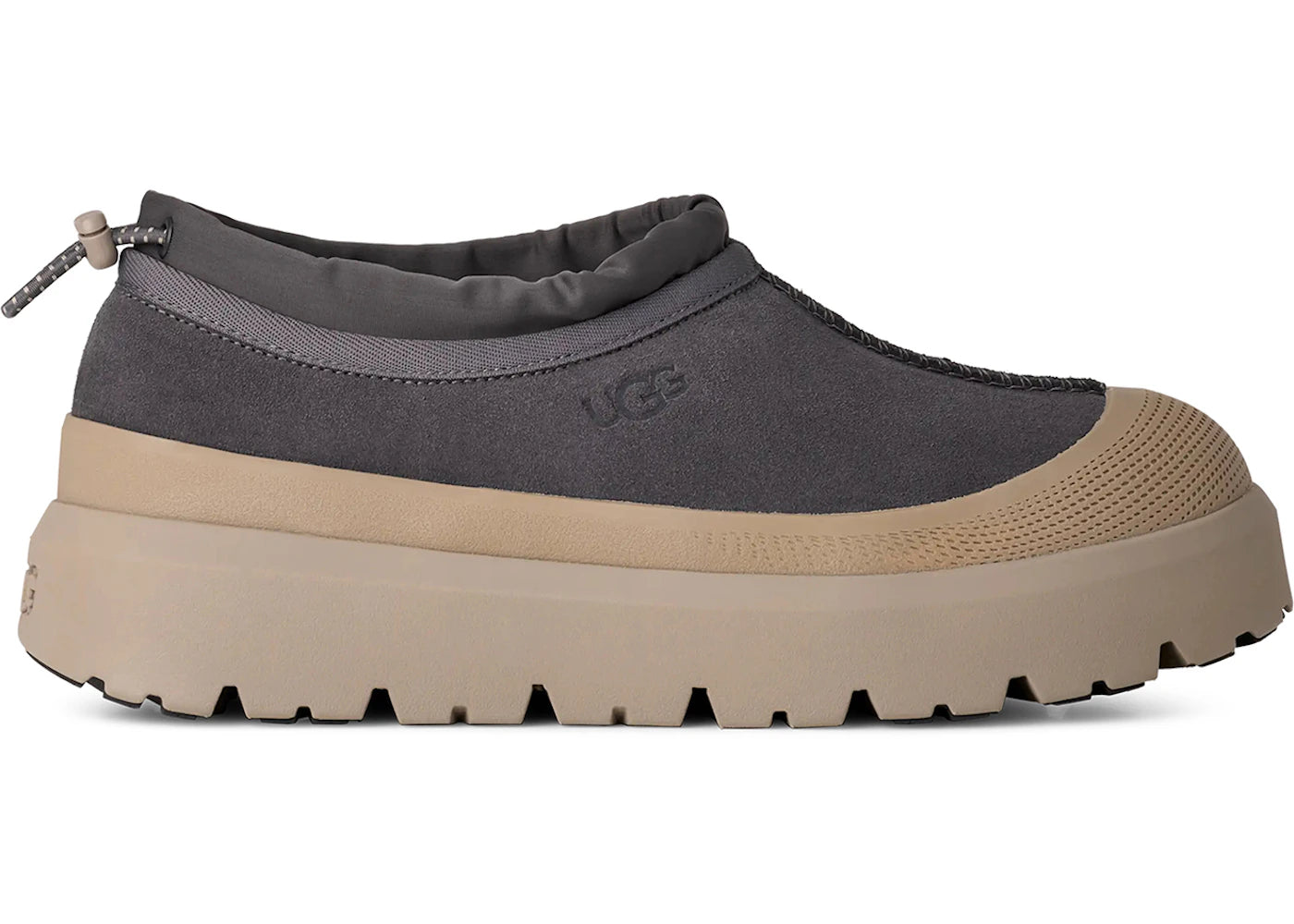 ugg tasman weather hybrid slipper obsidian cobble grey