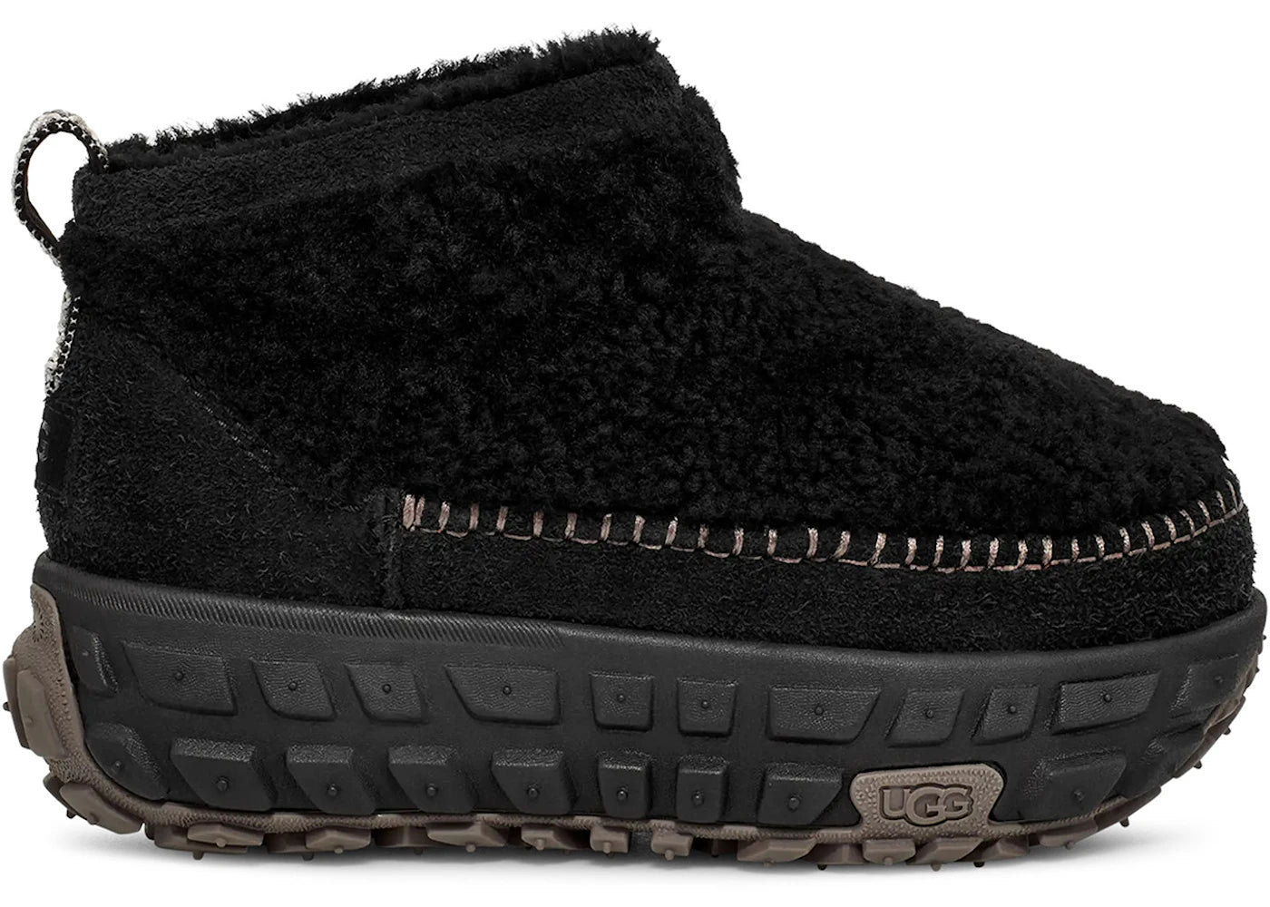 ugg venture daze ultra mini cozy boot black