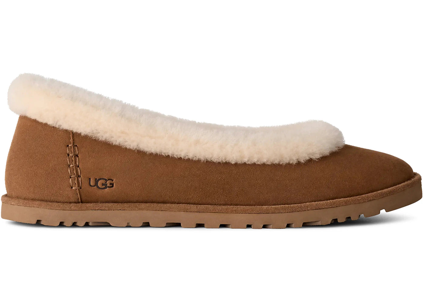 ugg zora ballet flat chestnut (women's)
