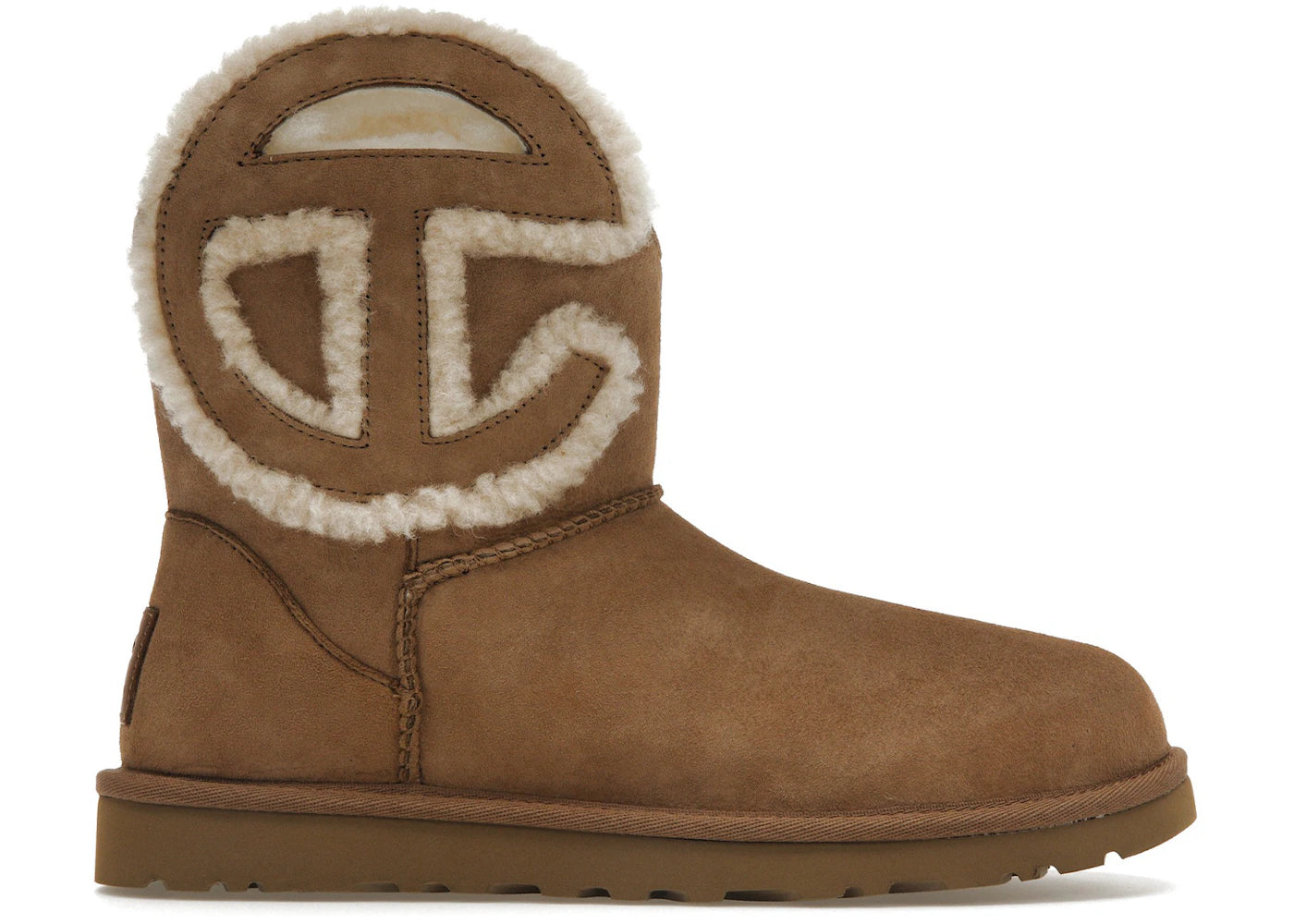 ugg x telfar logo mini chestnut