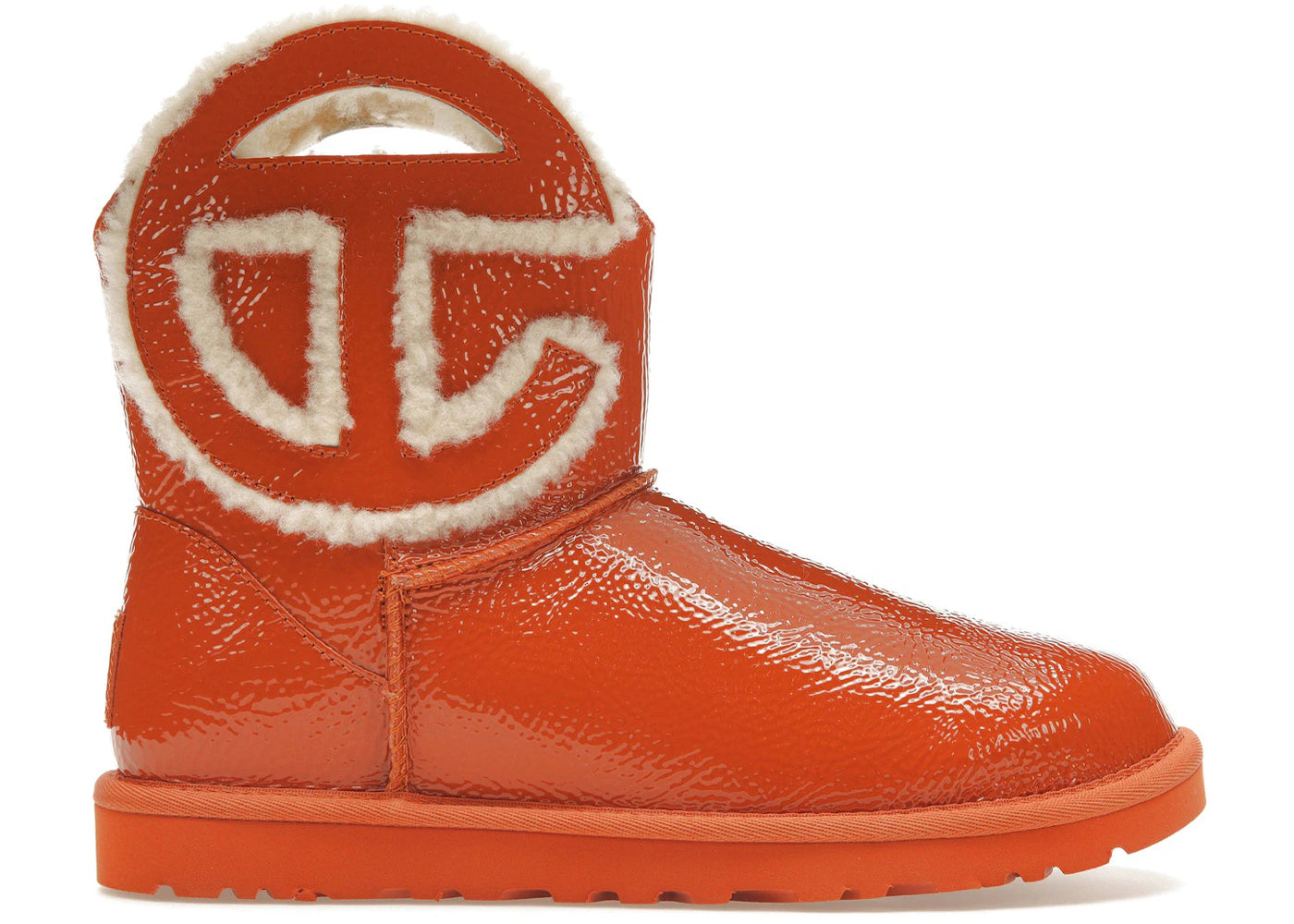 ugg x telfar logo mini crinkle spicy pumpkin