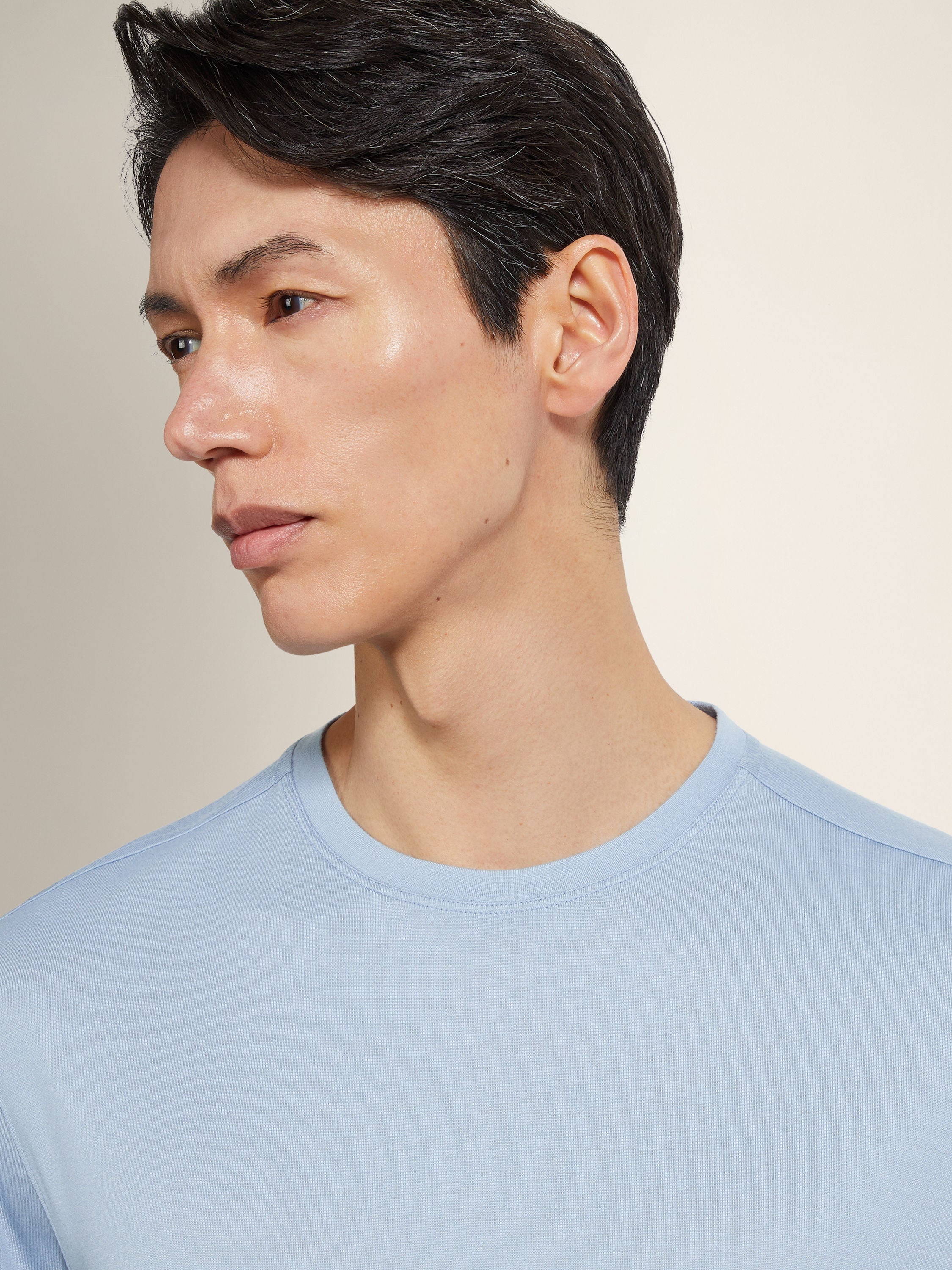 Zegna Light Blue Vellus Aureum T-Shirt