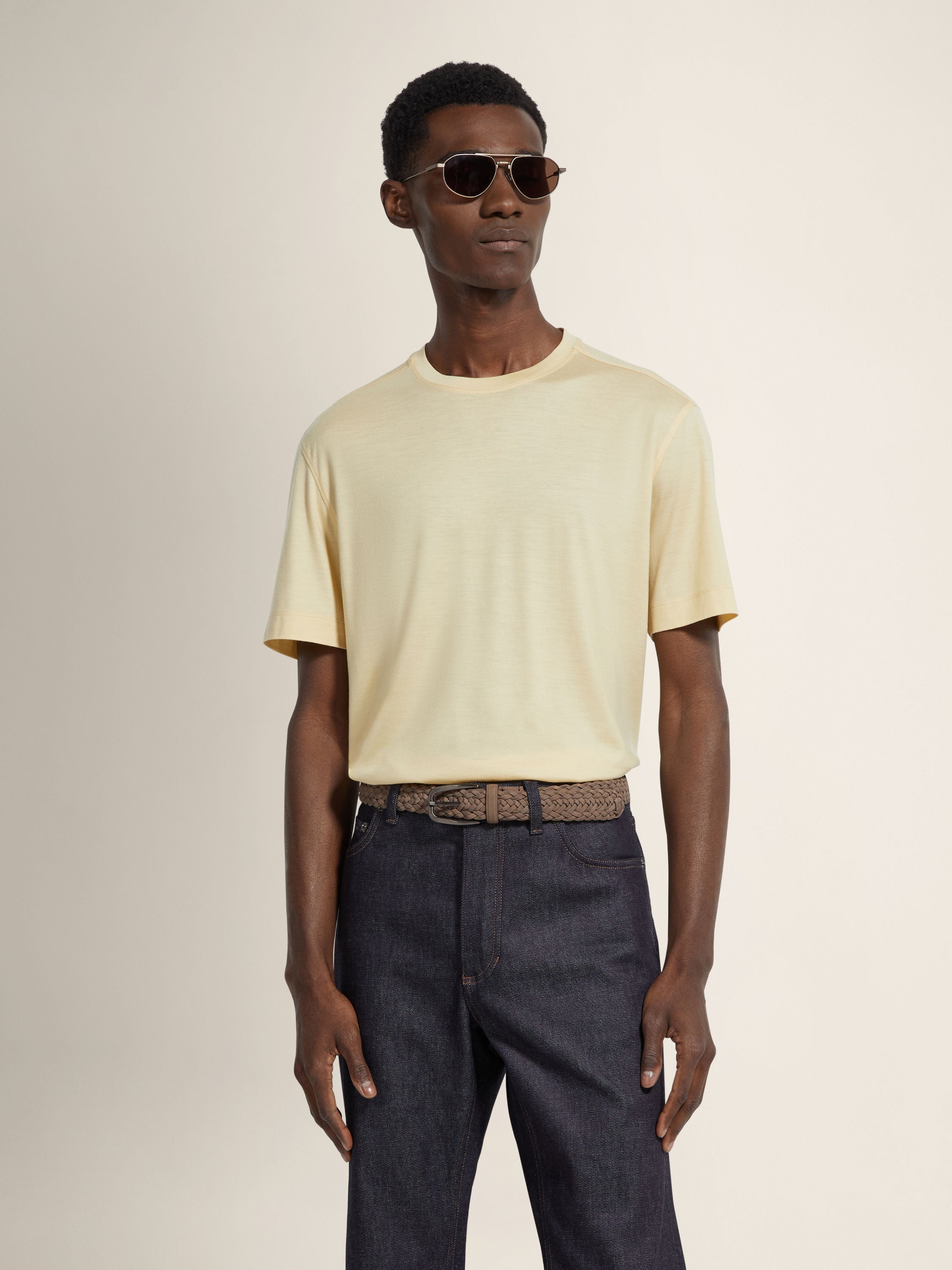Zegna Pastel Yellow Vellus Aureum T-Shirt