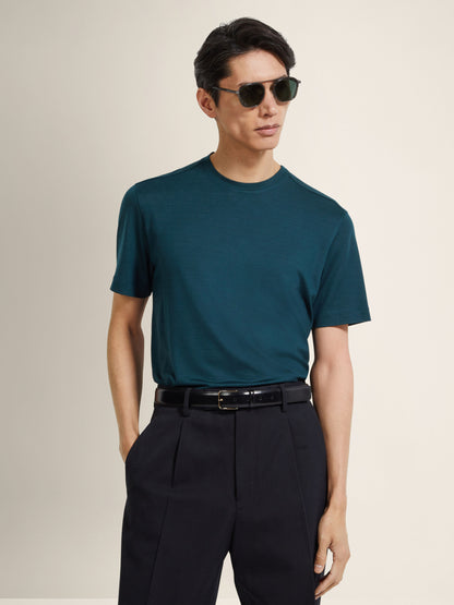Zegna Dark Green Vellus Aureum T-Shirt