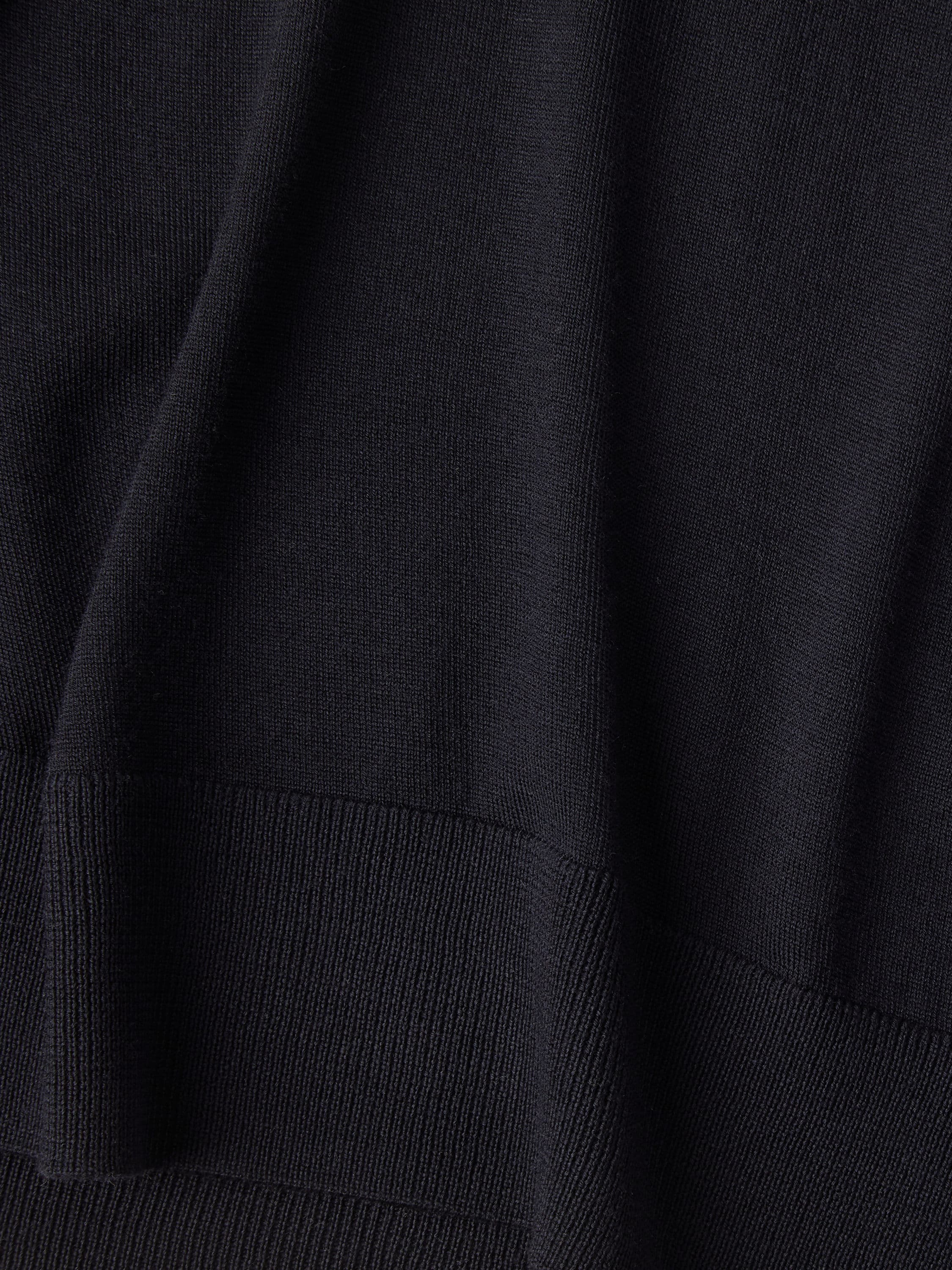Zegna Navy Blue Wool Crewneck