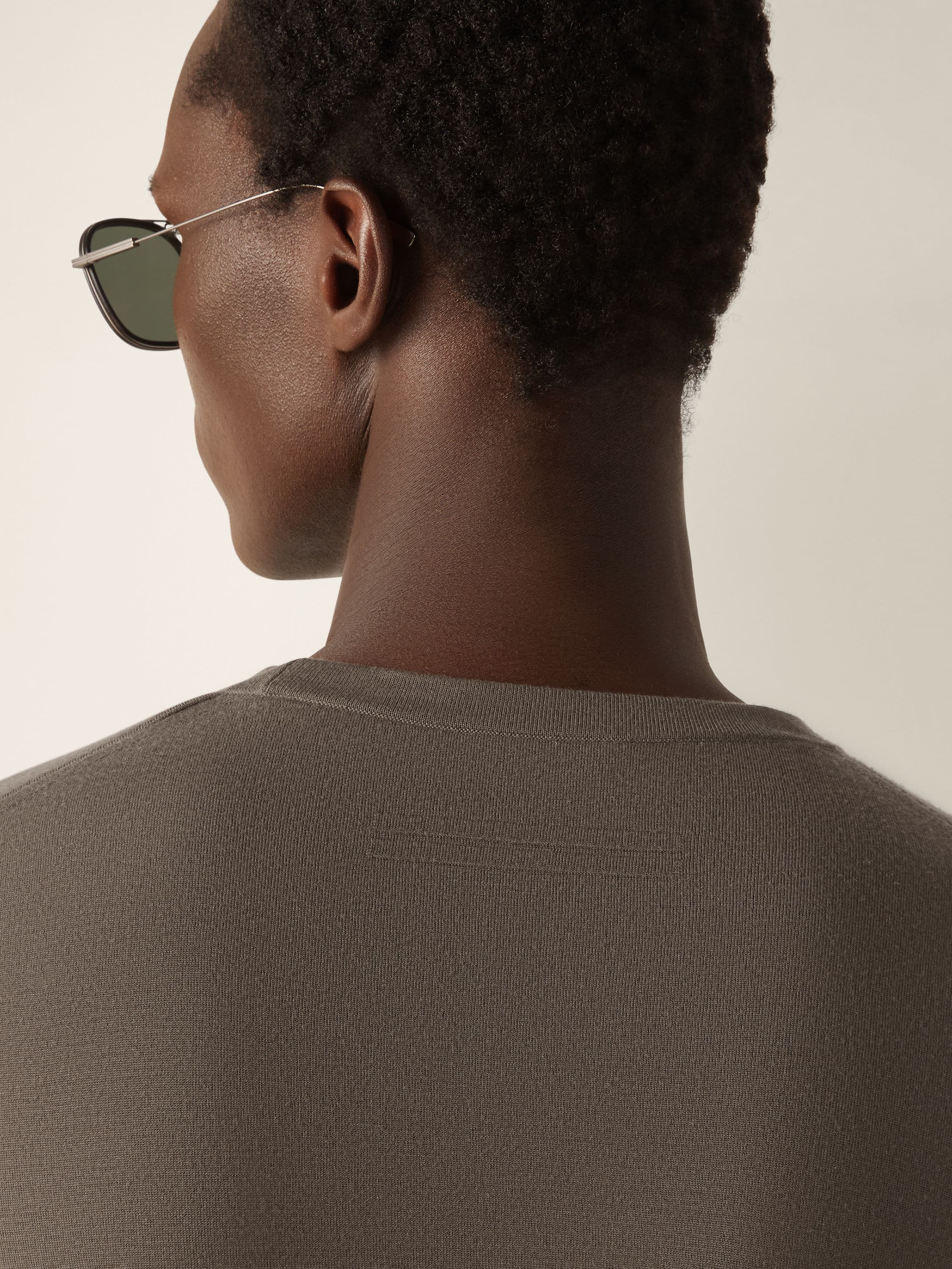 Zegna Dark Taupe Vellus Aureum Crewneck