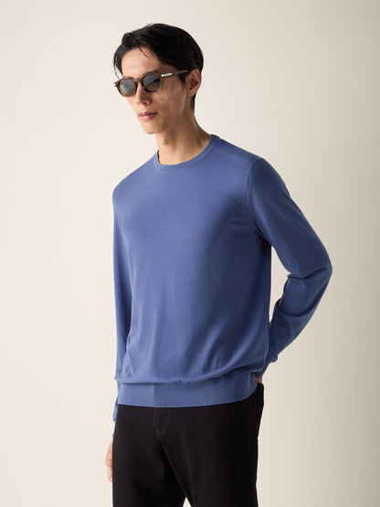 Zegna Lilac Vellus Aureum Crewneck