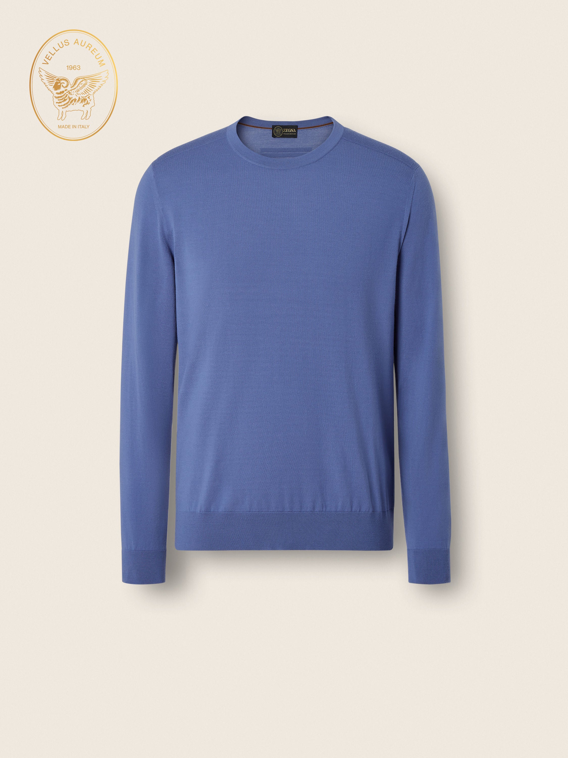 Zegna Lilac Vellus Aureum Crewneck