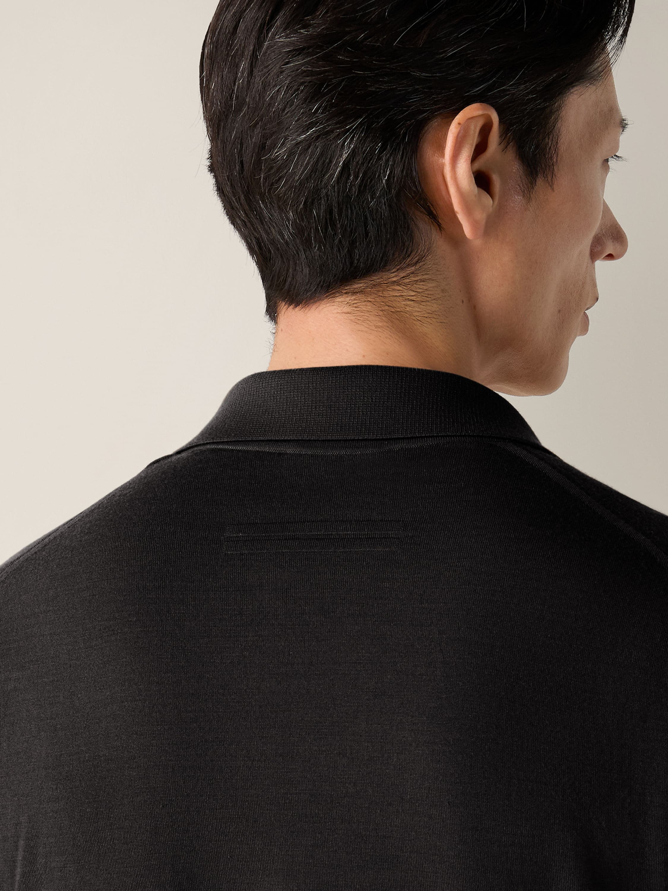 Zegna Black Vellus Aureum Polo Shirt