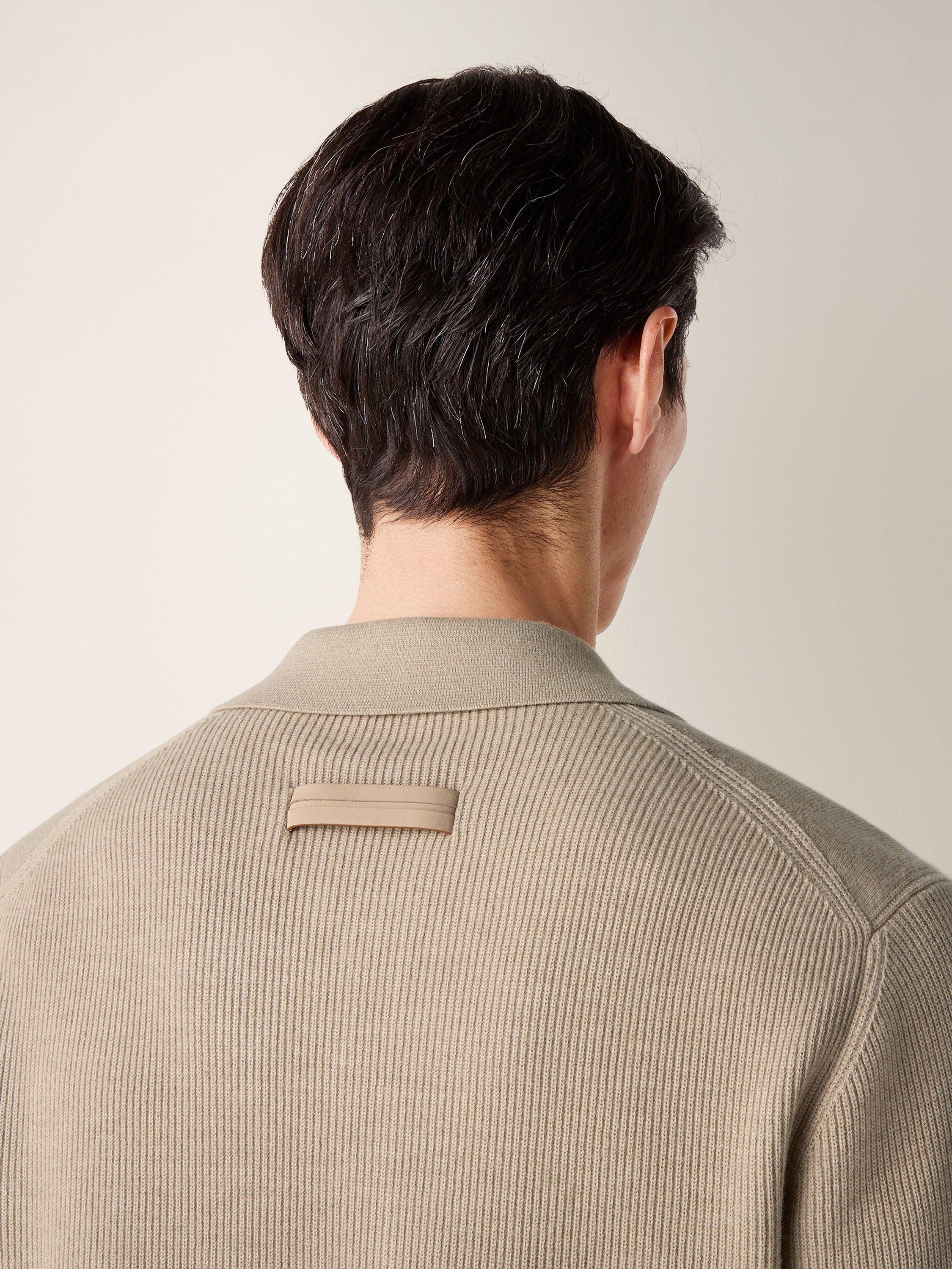 Zegna Light Taupe Vellus Aureum Polo Shirt