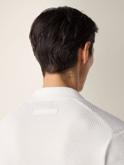 Zegna White Premium Cotton Polo Shirt