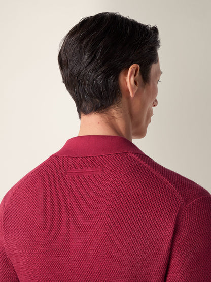 Zegna Dark Pink Premium Cotton Polo Shirt