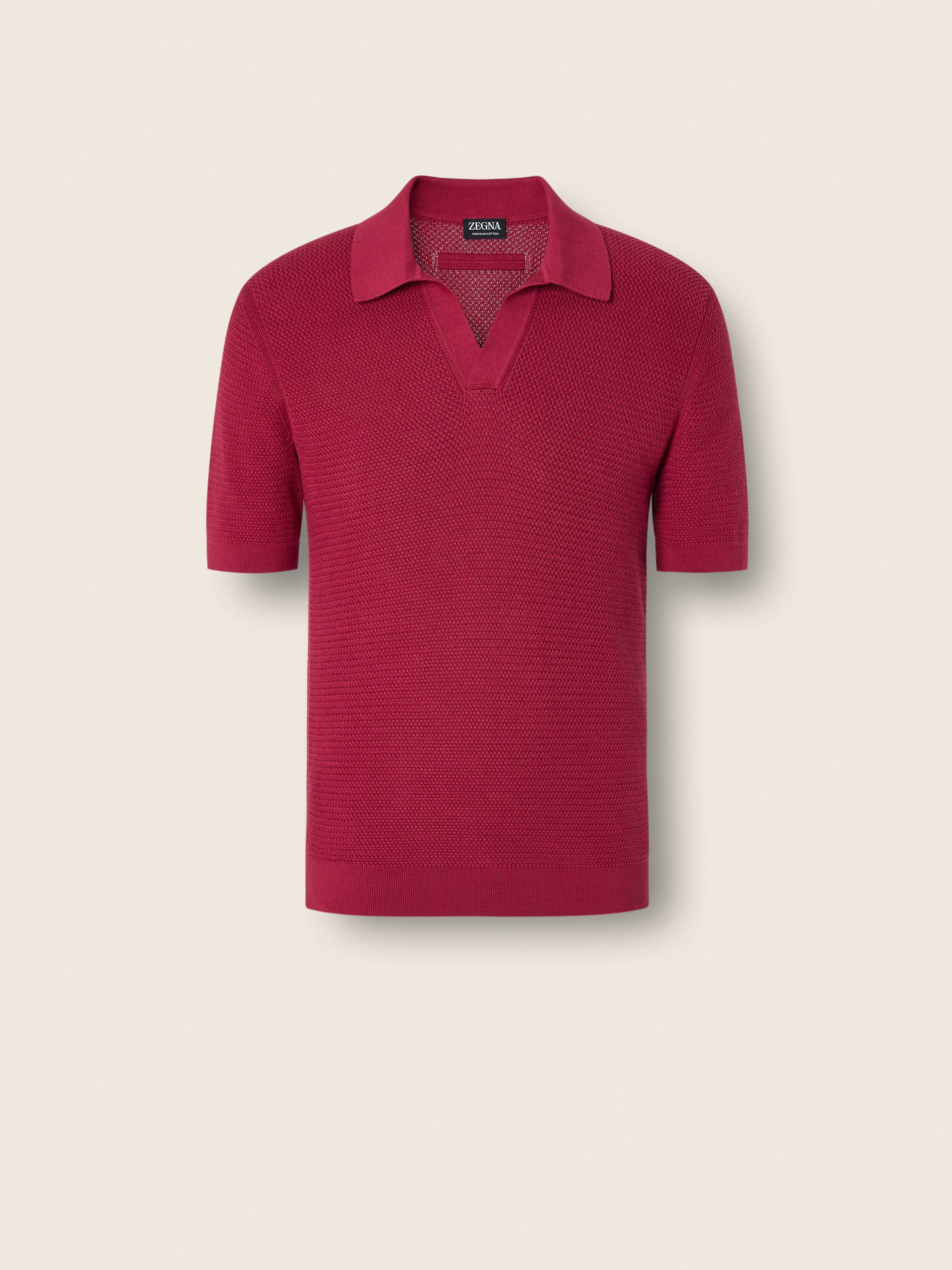 Zegna Dark Pink Premium Cotton Polo Shirt