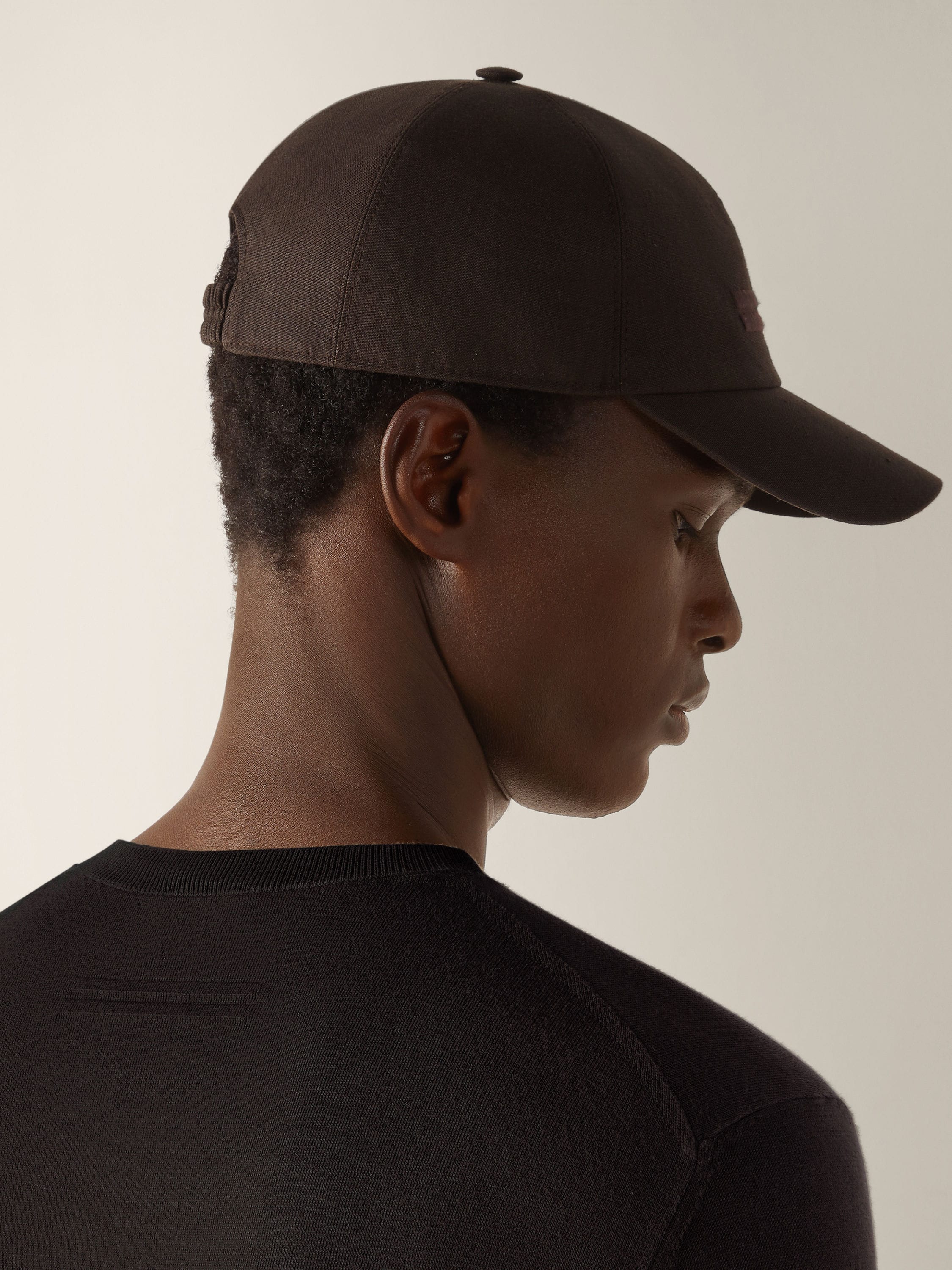 Zegna Dark Brown Premium Cotton T-Shirt