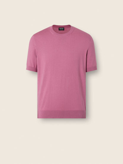 Zegna Pink Premium Cotton T-Shirt