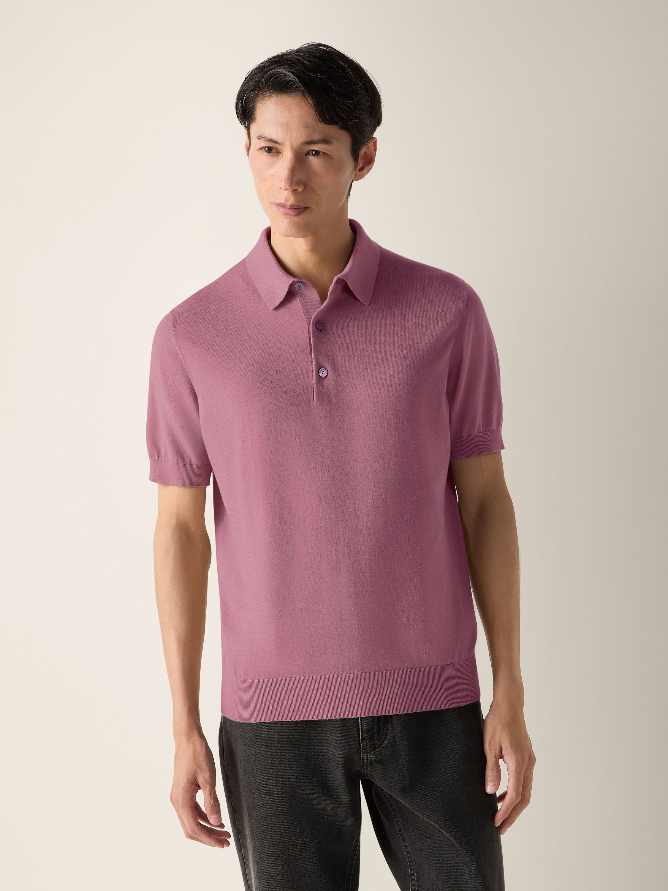Zegna Pink Premium Cotton Polo Shirt