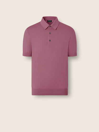 Zegna Pink Premium Cotton Polo Shirt