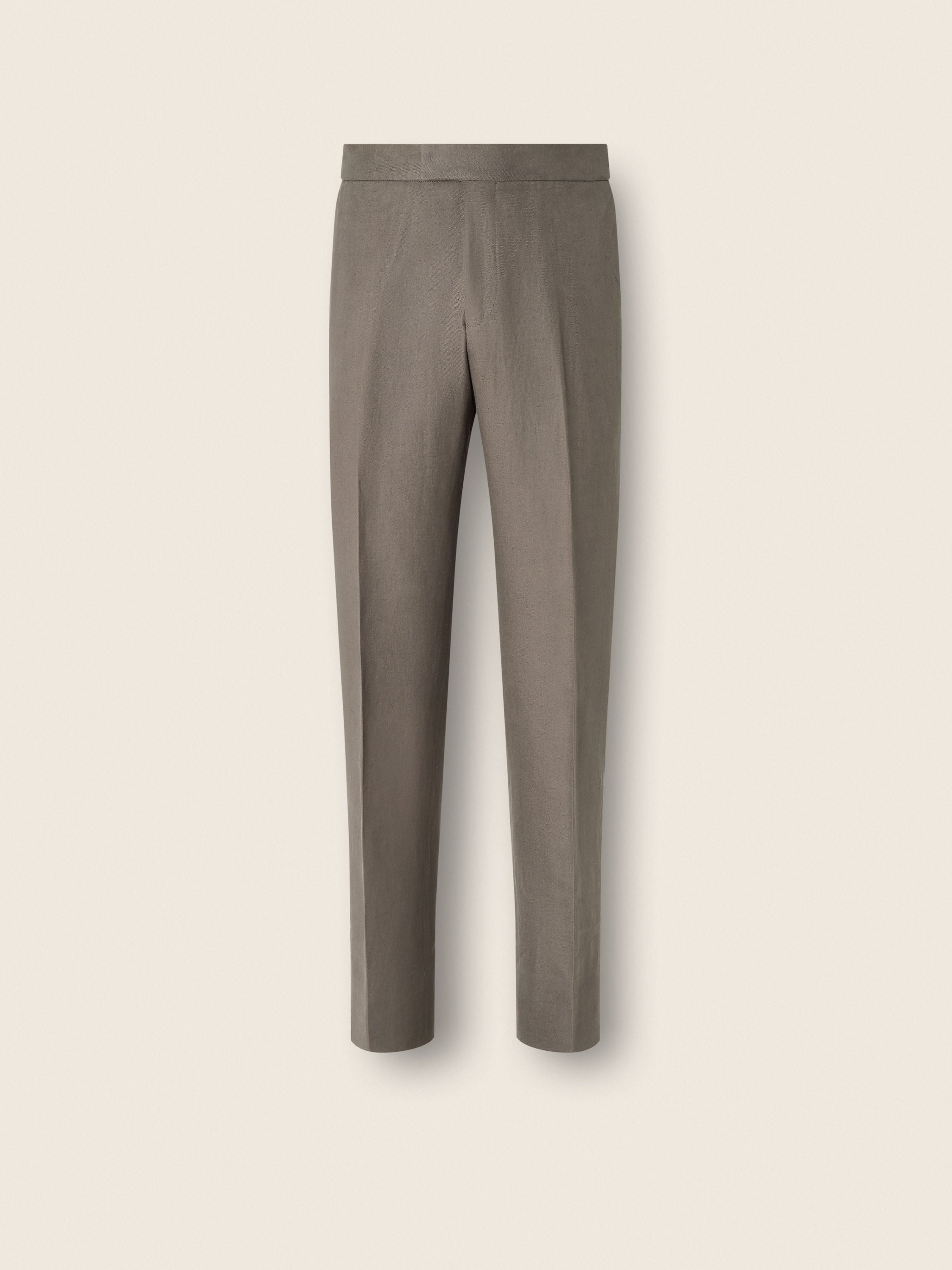 Zegna Dark Taupe Oasi Lino Pants