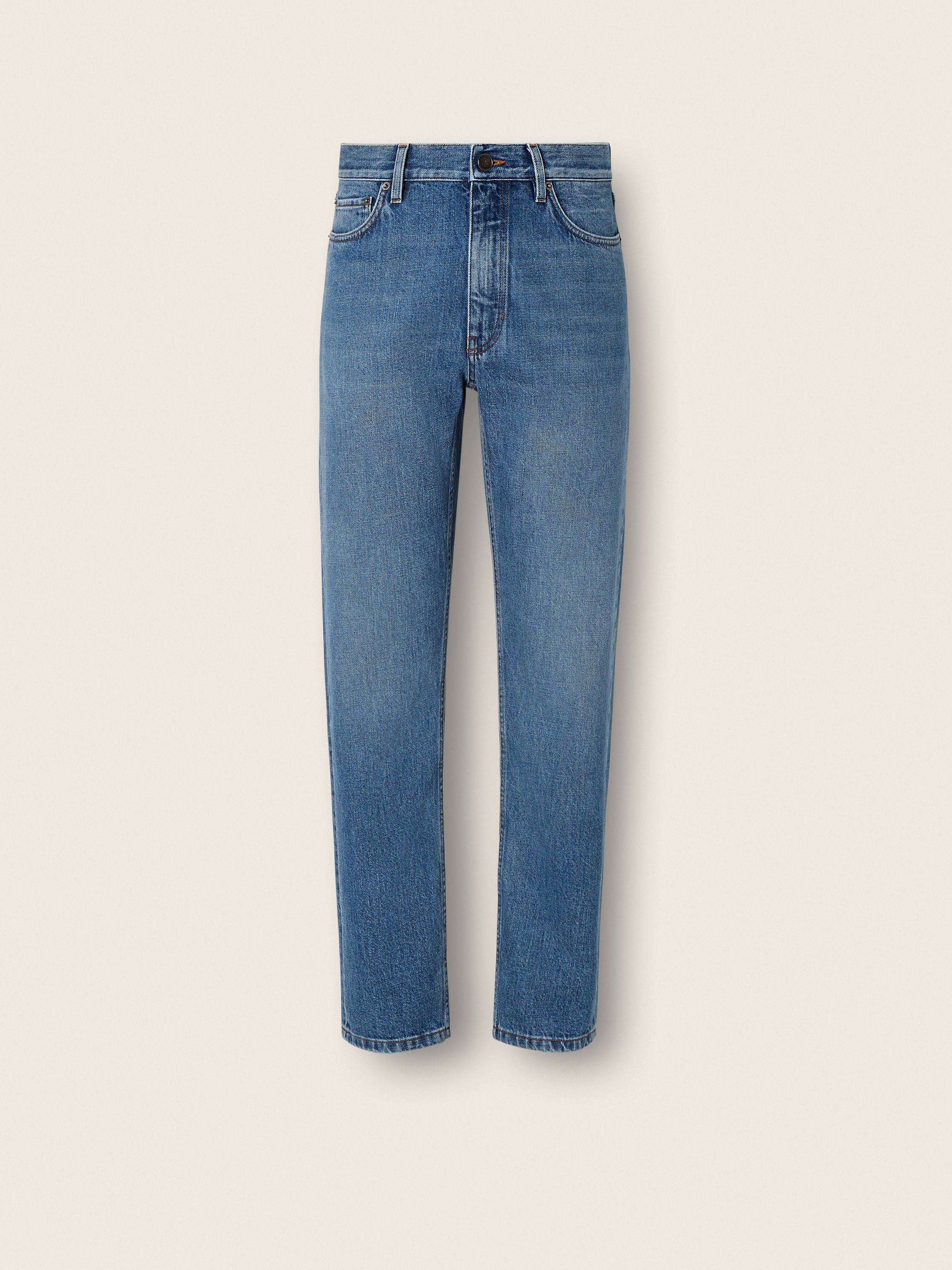 Zegna Light Blue Bleached Cotton Roccia Jeans