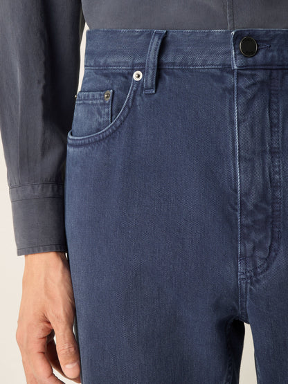 Zegna Dark Indigo Blue Cotton Roccia Pants