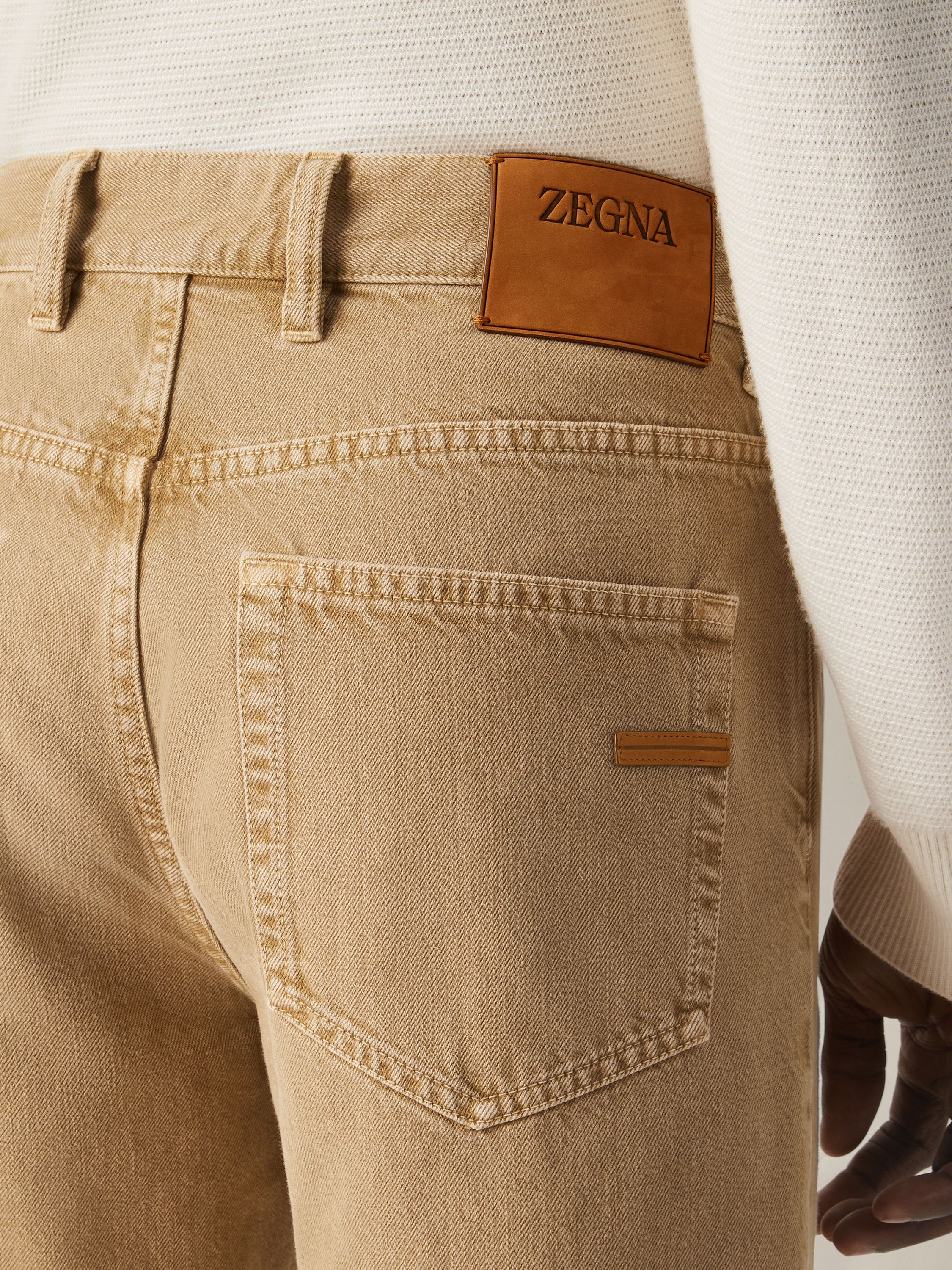 Zegna Beige Cotton Roccia Pants