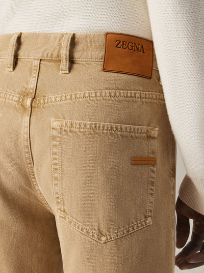 Zegna Beige Cotton Roccia Pants