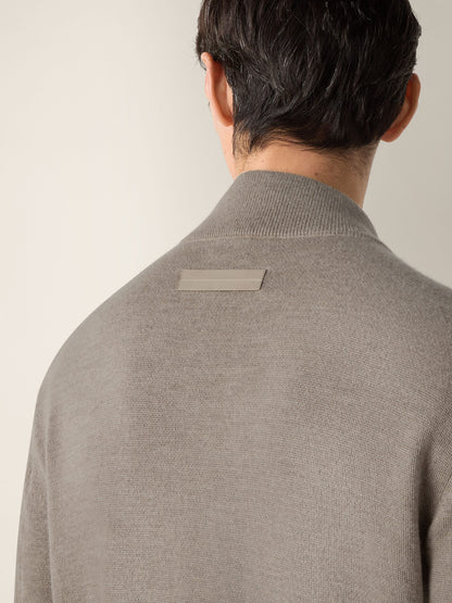 Zegna Light Taupe Mlange Cashmere Blouson