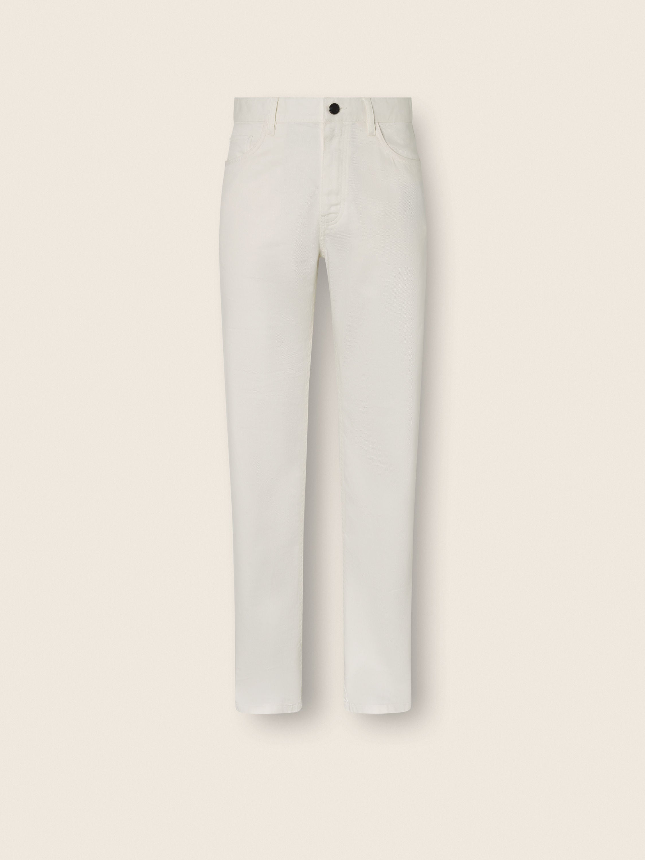Zegna White Stretch Cotton And Linen Roccia Pants