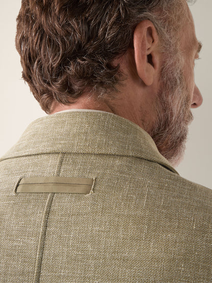 Zegna Crossover Linen Wool And Silk Blend Overshirt