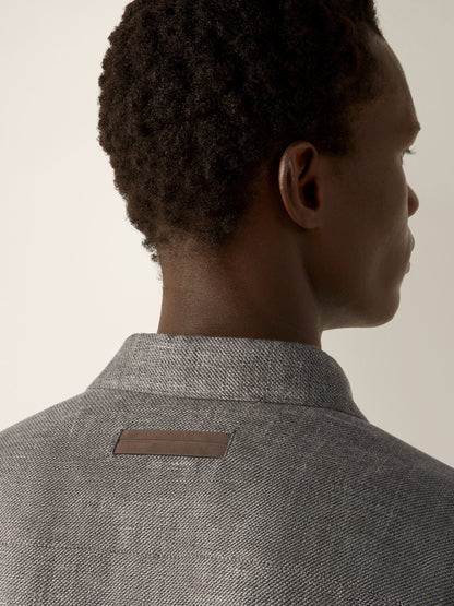 Zegna Cashmere Linen And Silk Overshirt