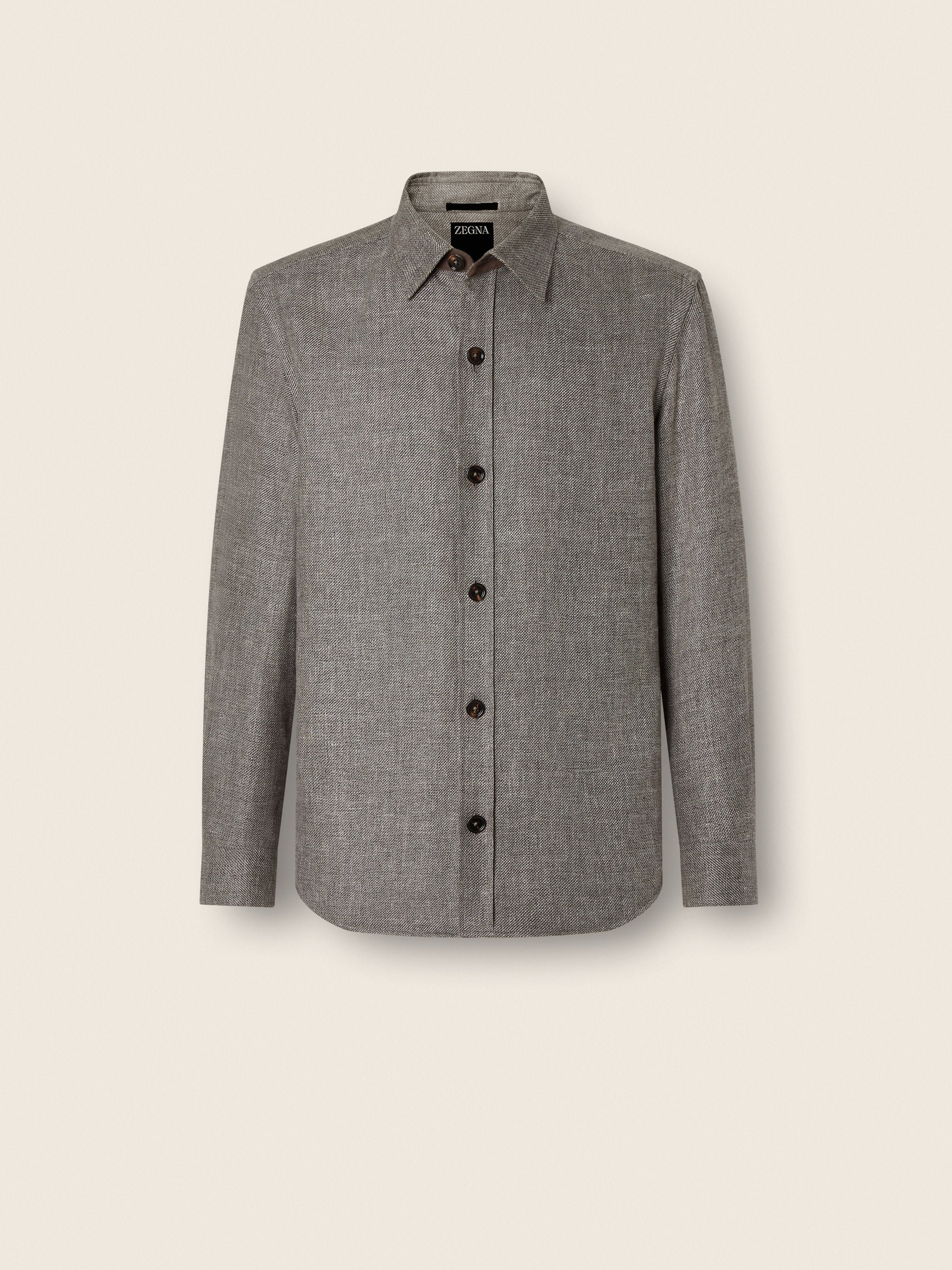 Zegna Cashmere Linen And Silk Overshirt