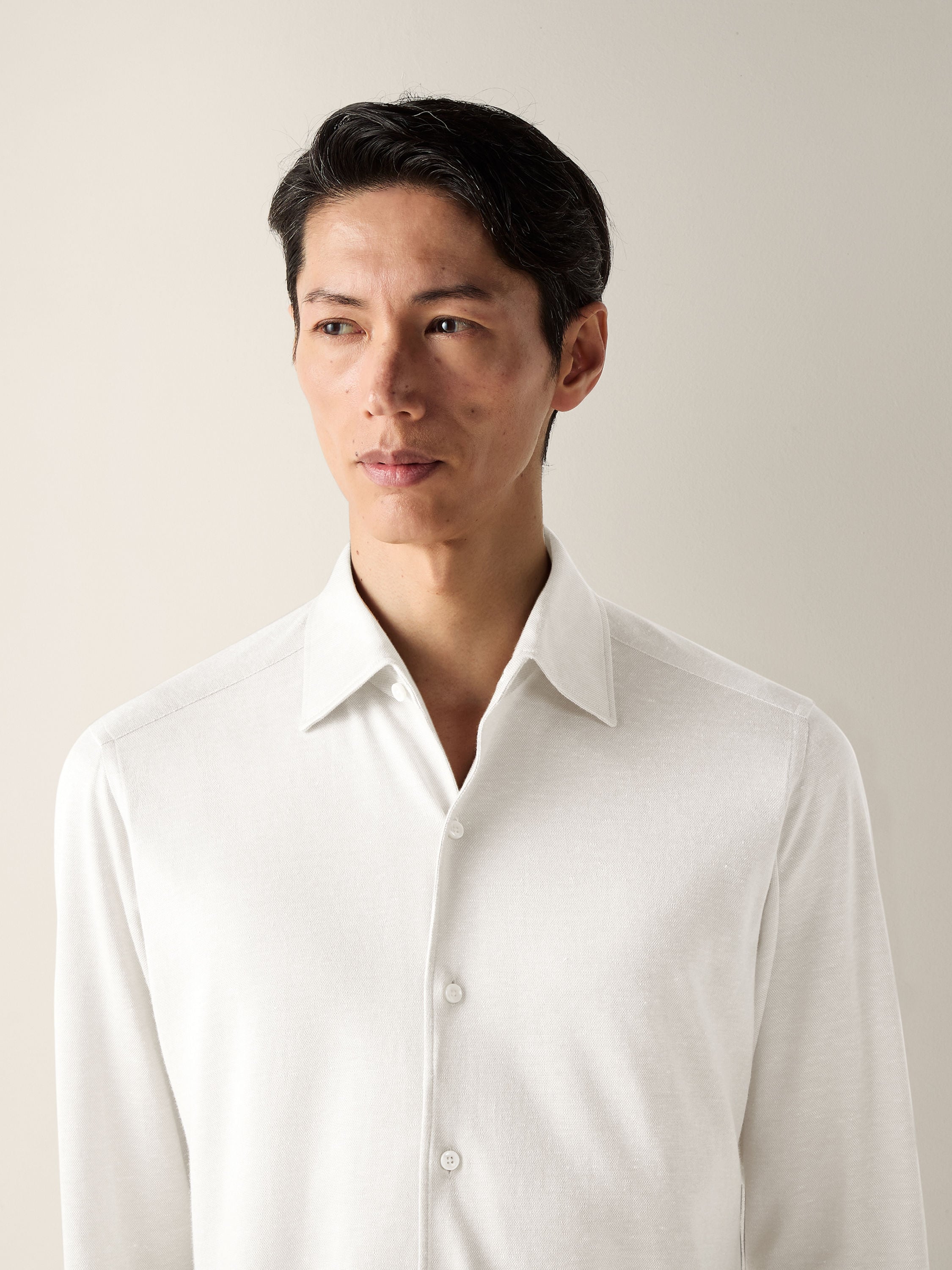 Zegna Silk Linen And Cotton Shirt