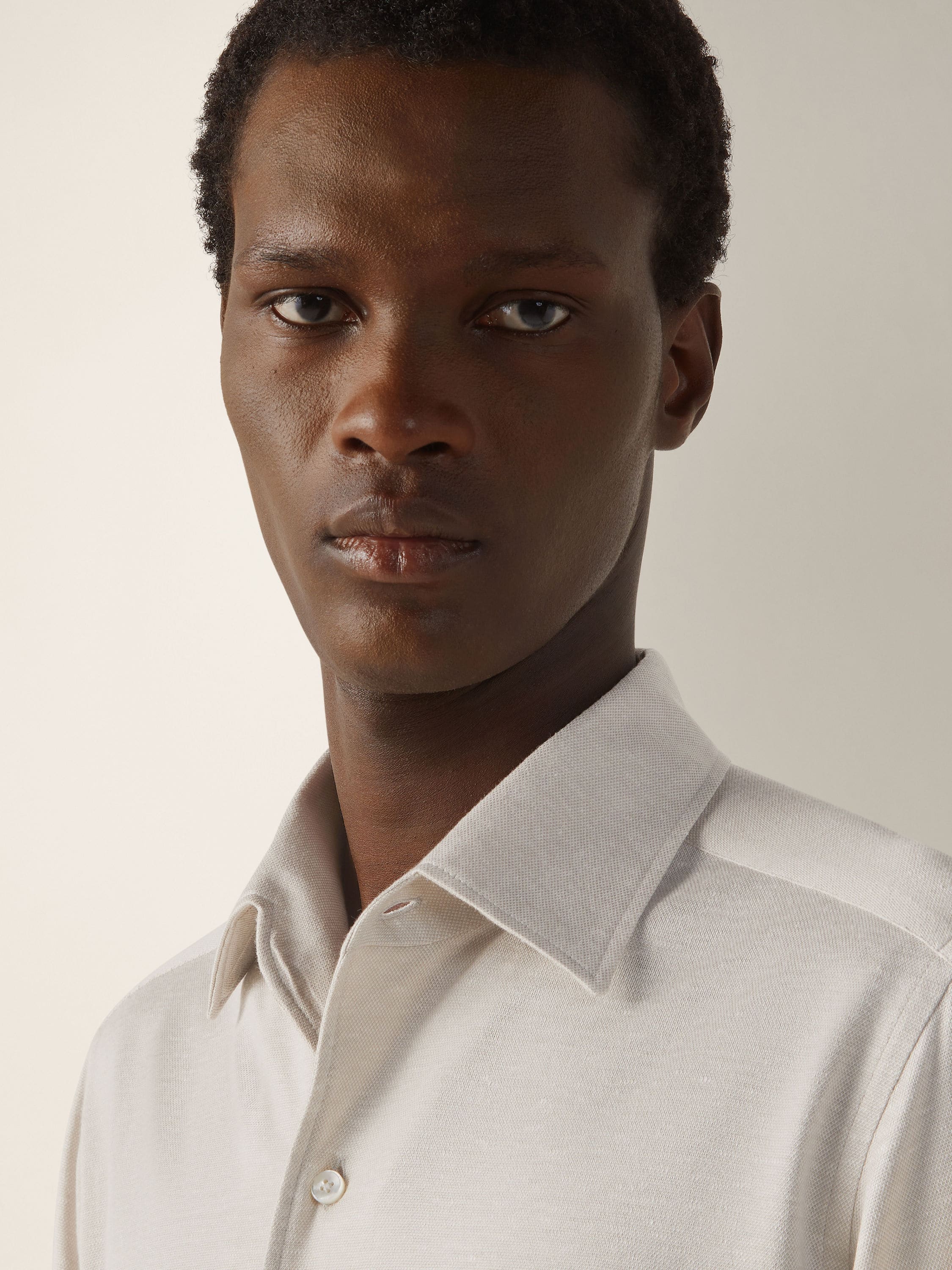 Zegna Silk Linen And Cotton Shirt